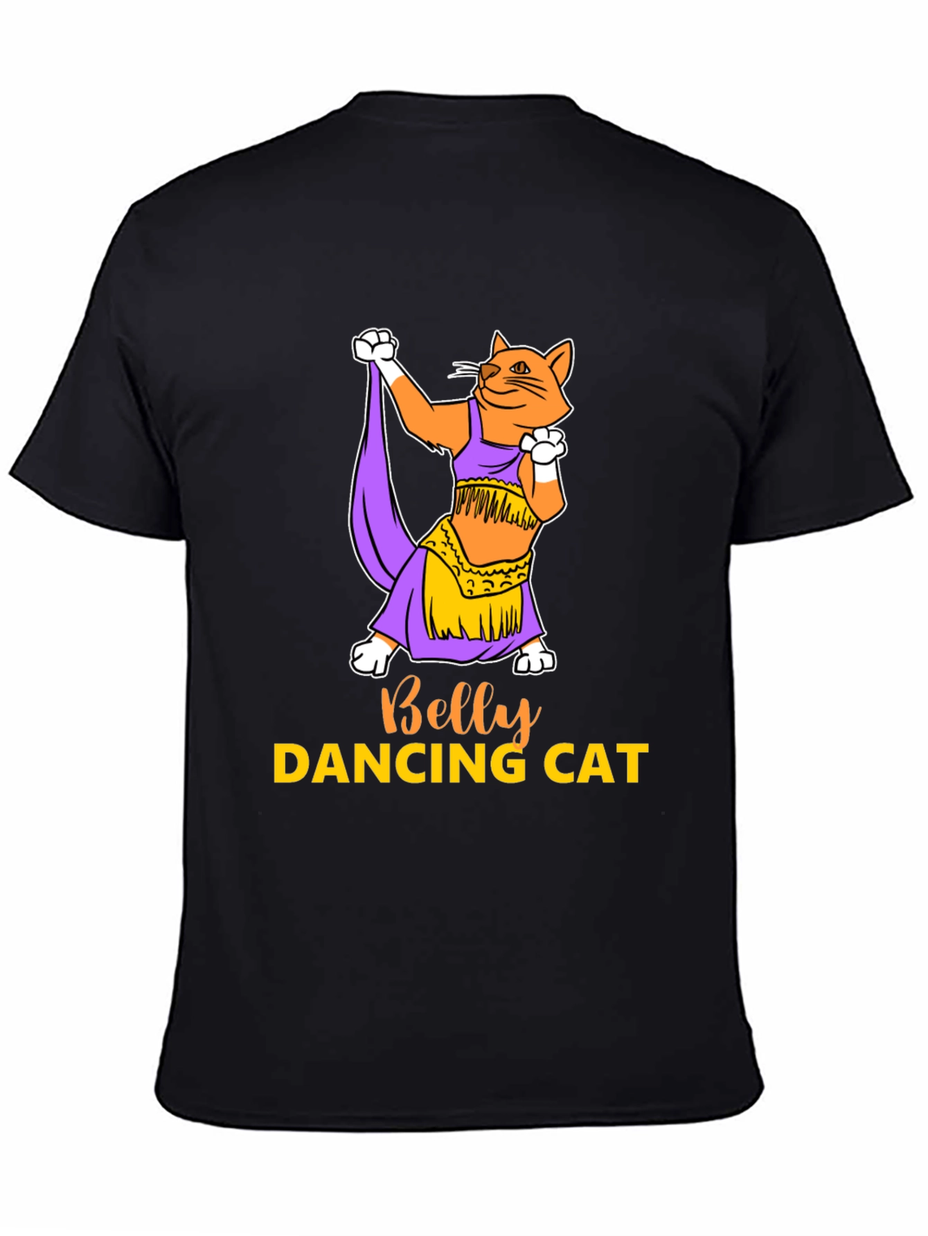 Belly Dancing Cat Graphic T-Shirt