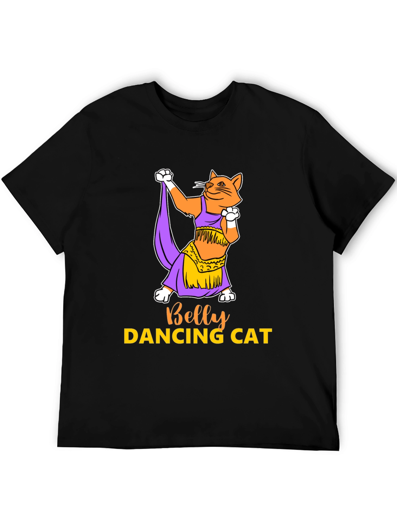 Belly Dancing Cat Graphic T-Shirt