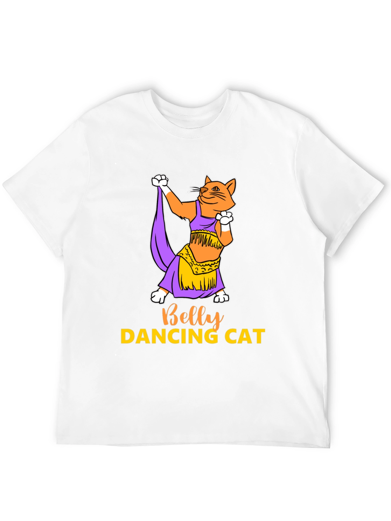 Belly Dancing Cat Graphic T-Shirt