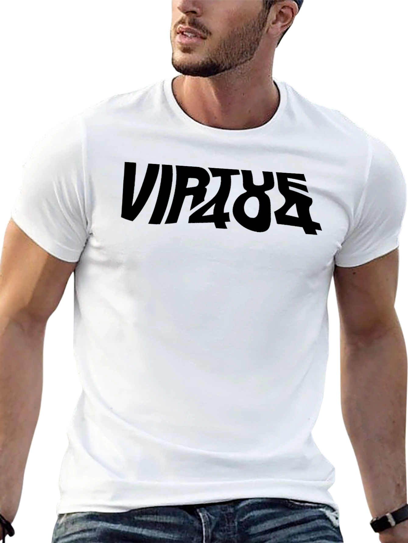 Virtue484 Graphic Print Black T-Shirt