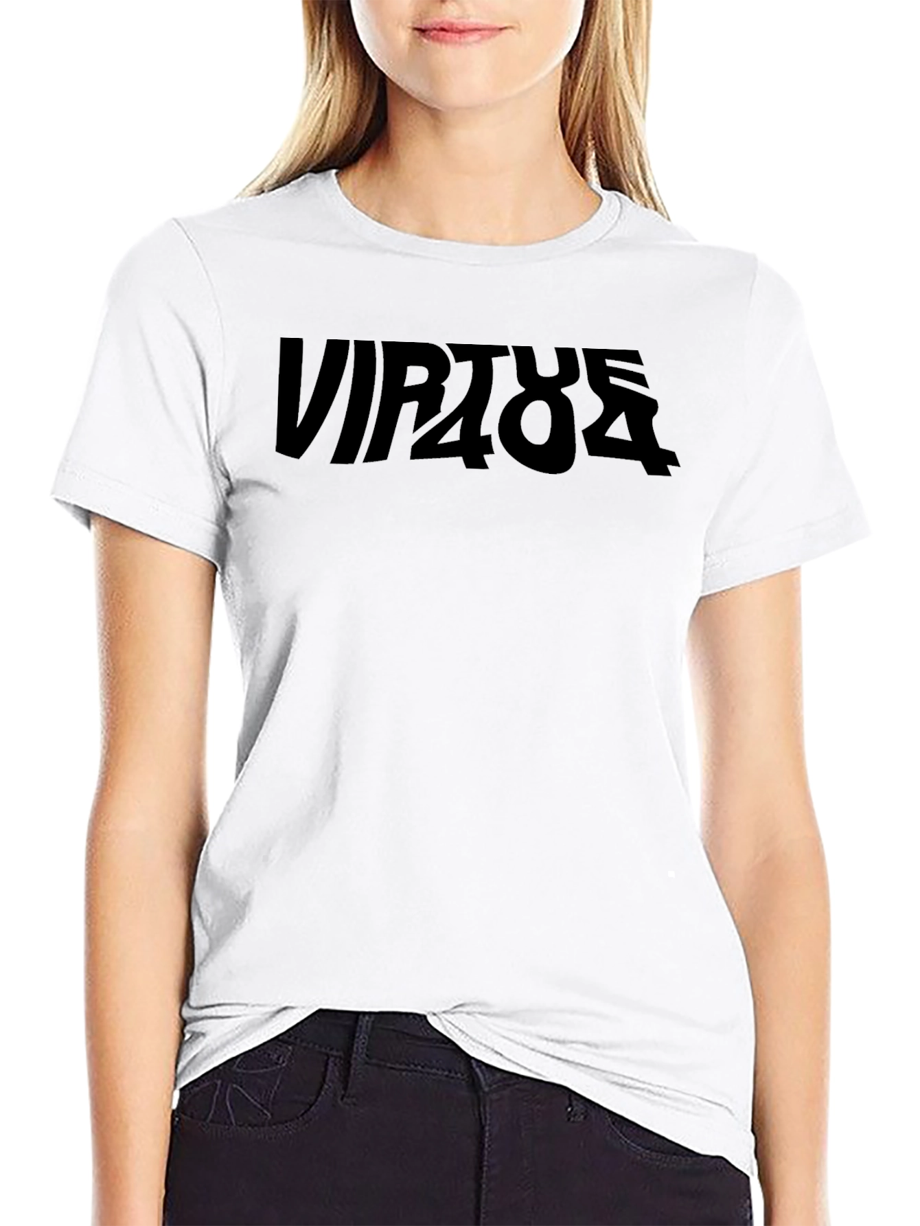 Virtue484 Graphic Print Black T-Shirt