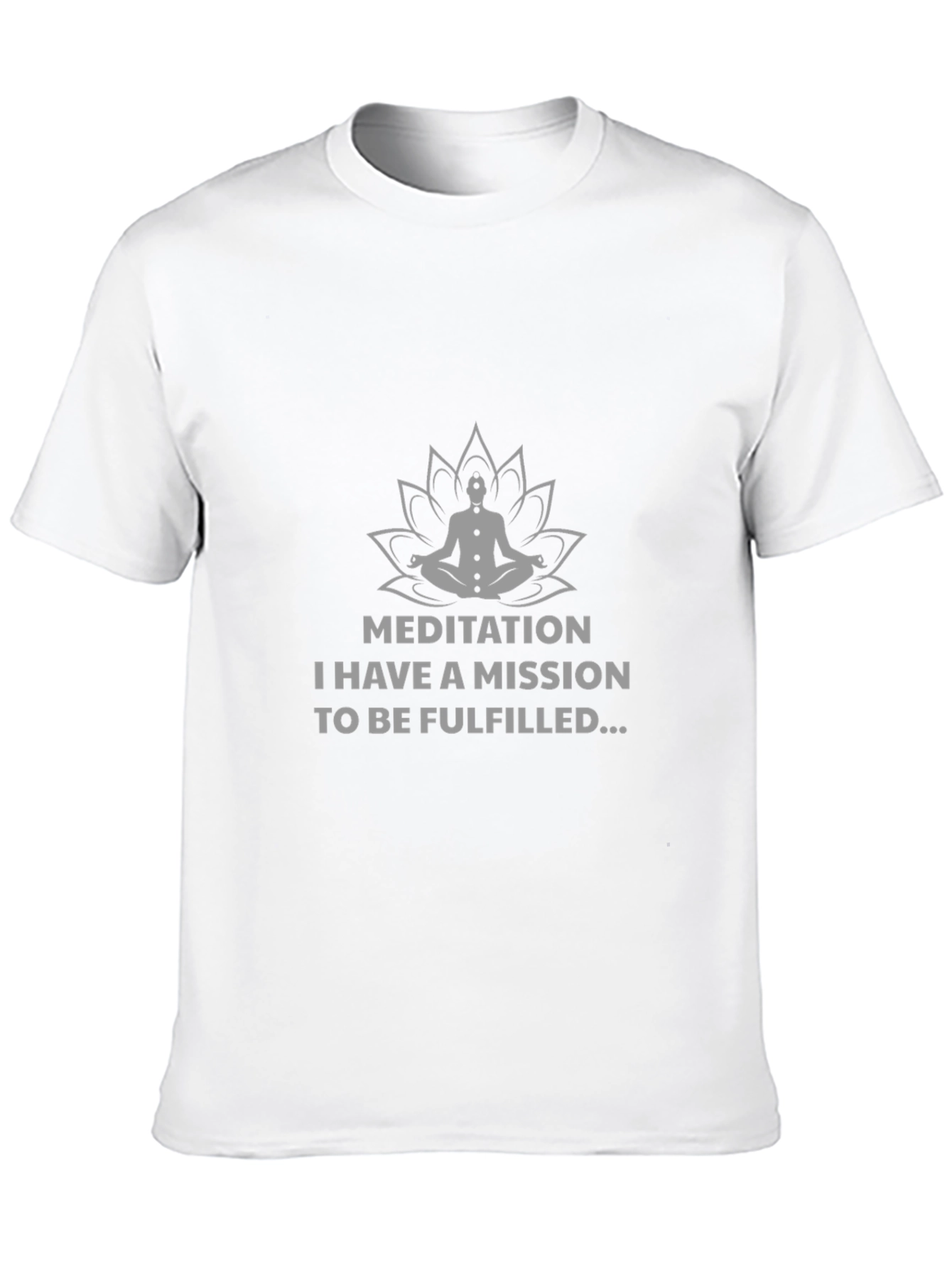 Meditation Mission Black T-Shirt - Mens Graphic Tee