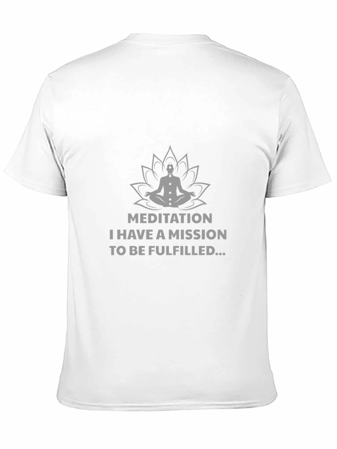 Meditation Mission Black T-Shirt - Mens Graphic Tee