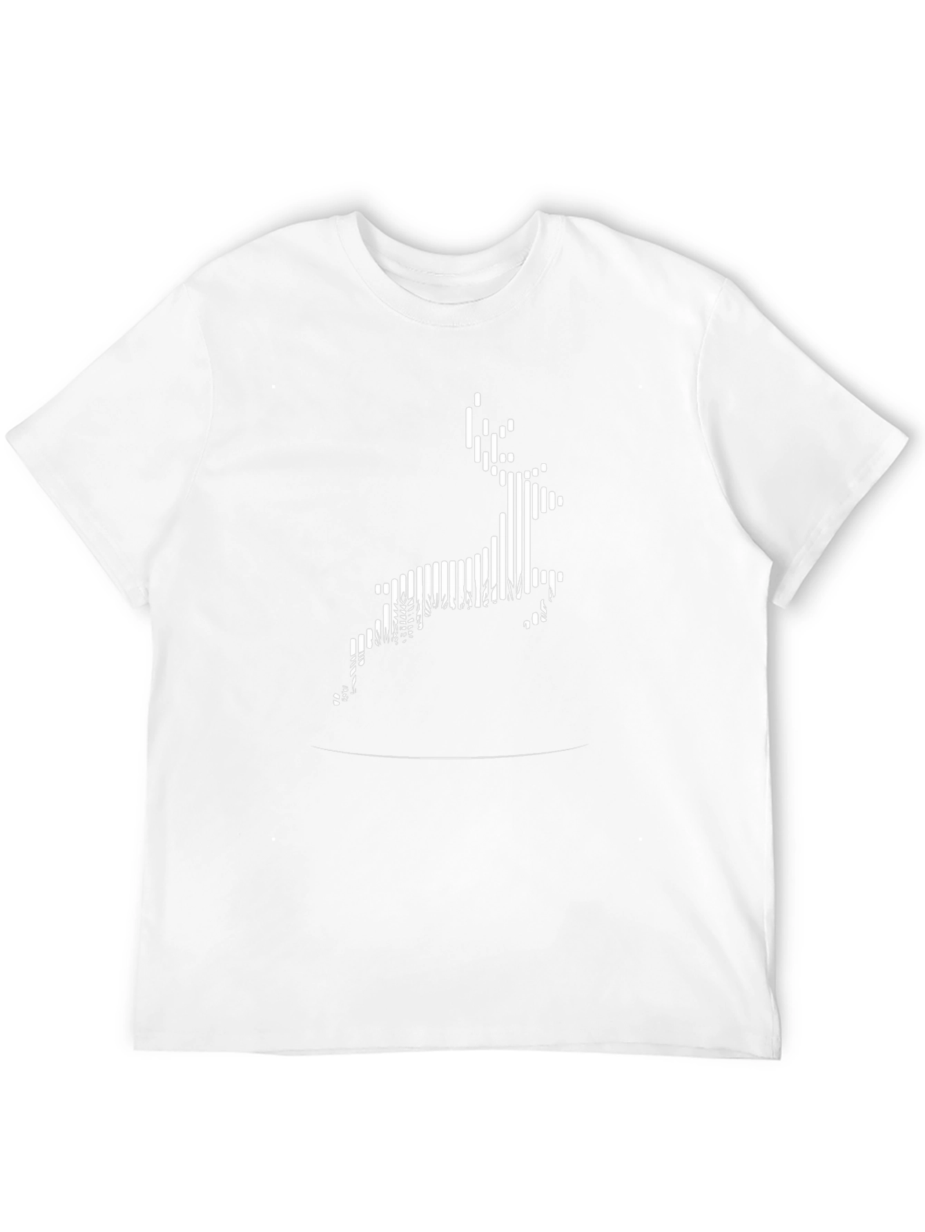Deer Graphic Tee - Black Cotton Blend
