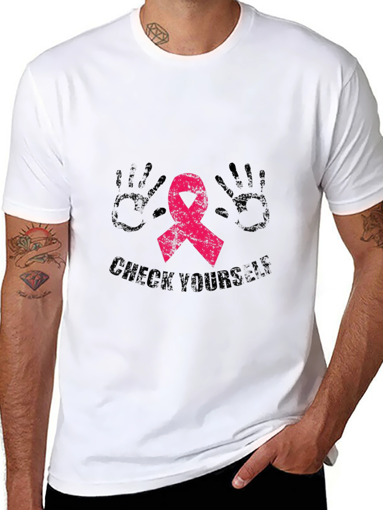 Check Yourself Breast Cancer Awareness Tee