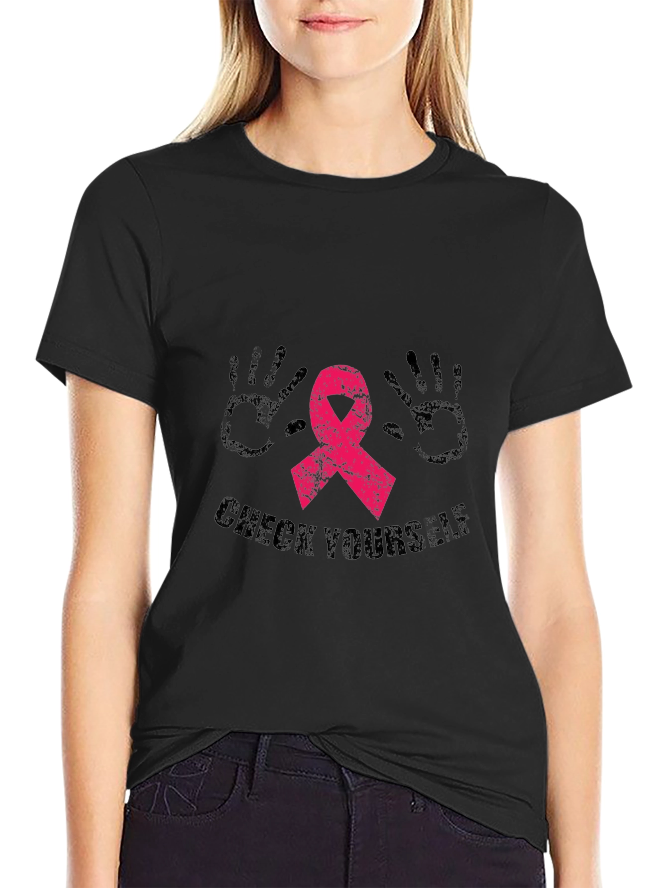 Check Yourself Breast Cancer Awareness Tee