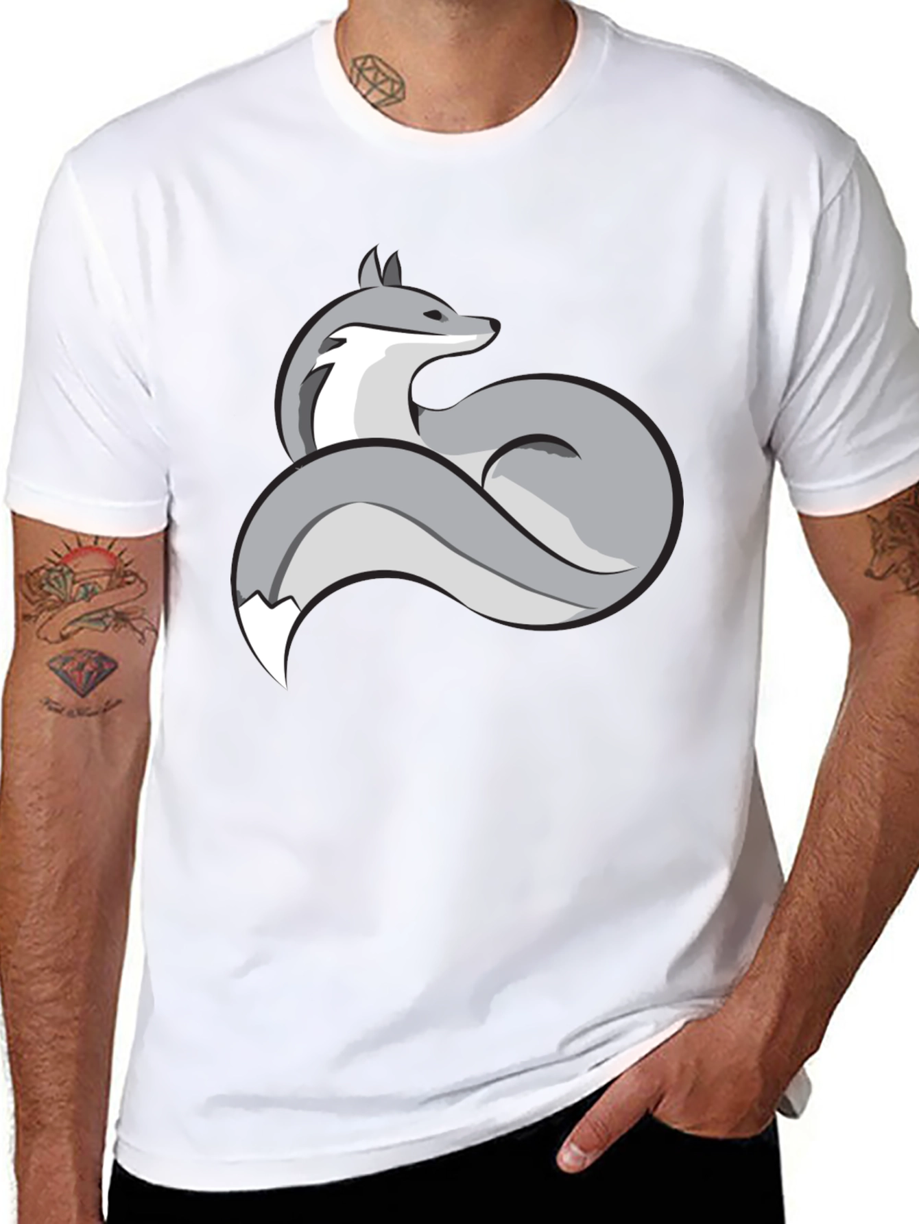Stylish Fox Graphic Tee - Unique Design
