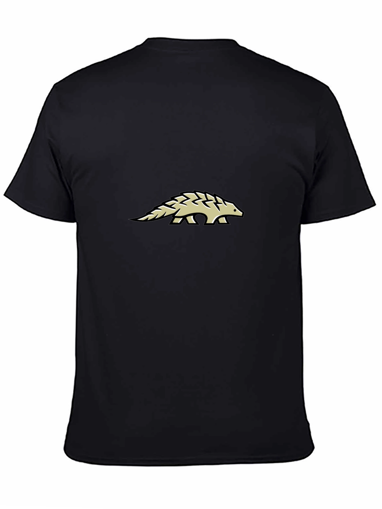Black T-Shirt with Pangolin Graphic