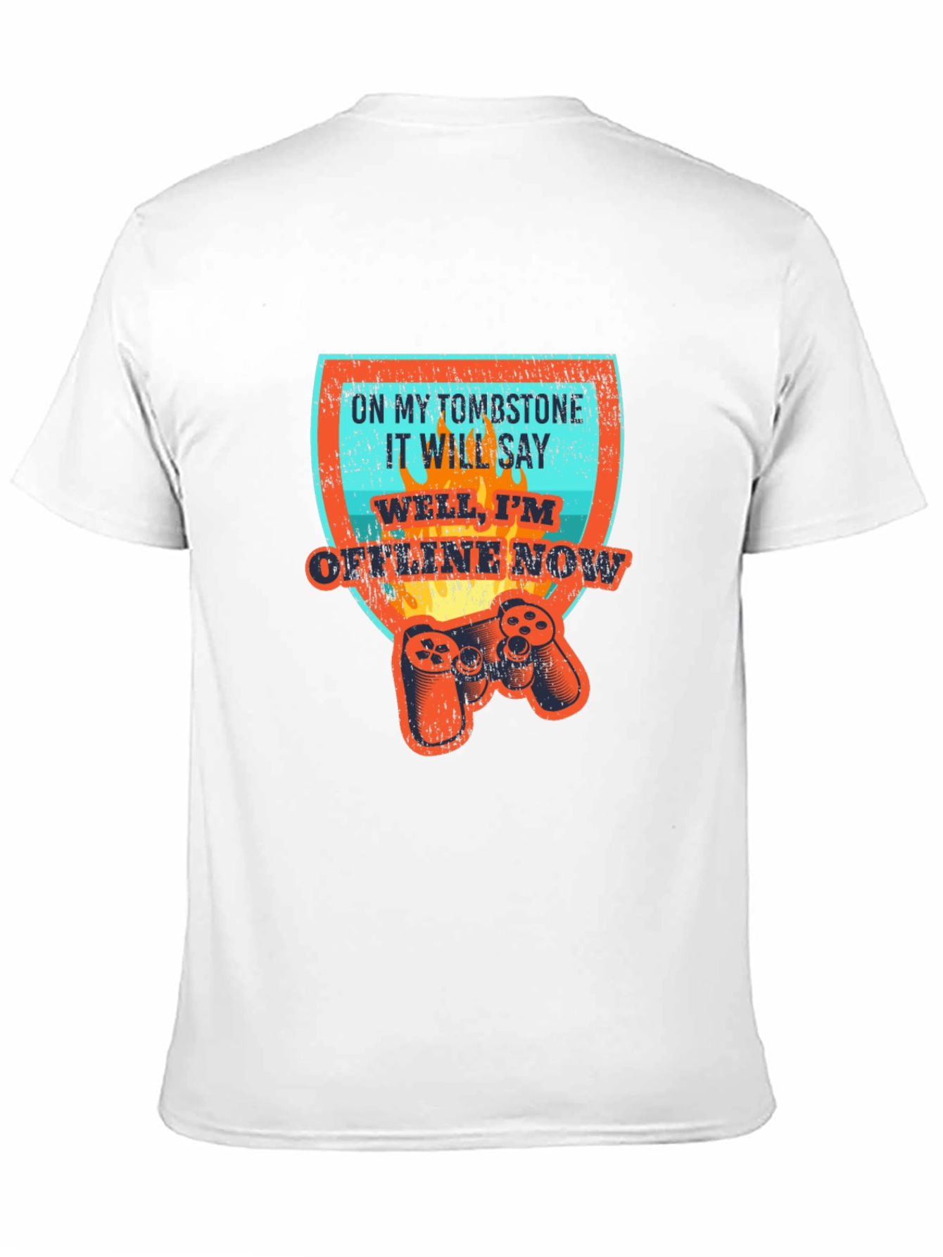 Gamer Tombstone T-Shirt - Offline Now