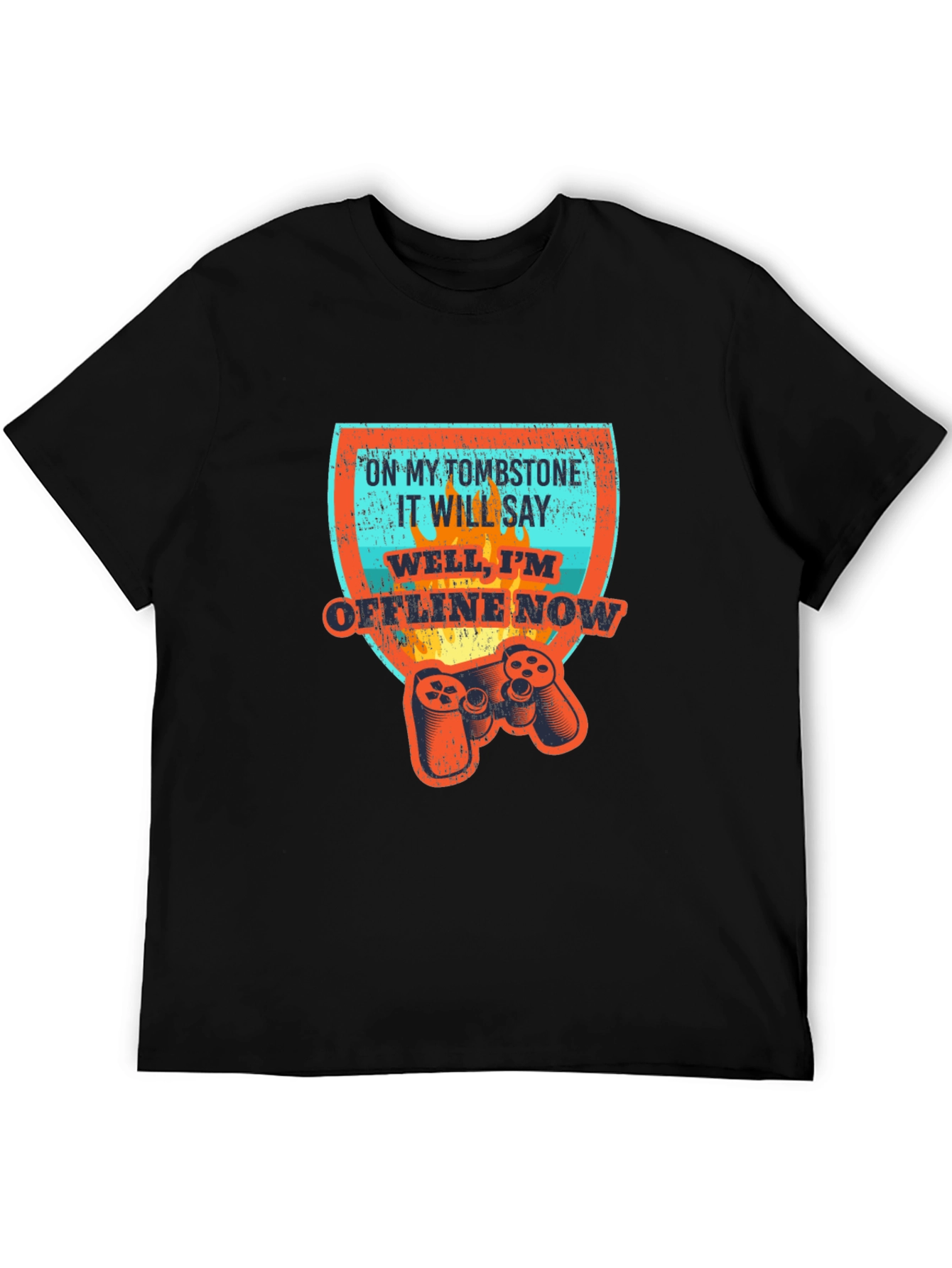 Gamer Tombstone T-Shirt - Offline Now