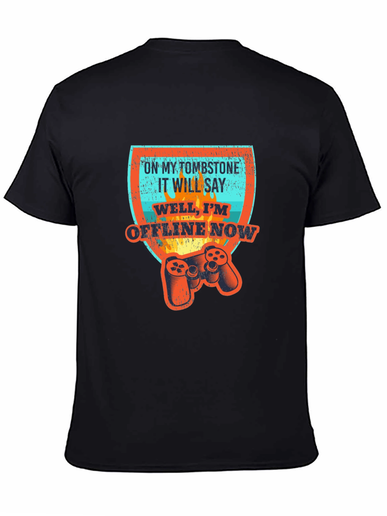 Gamer Tombstone T-Shirt - Offline Now