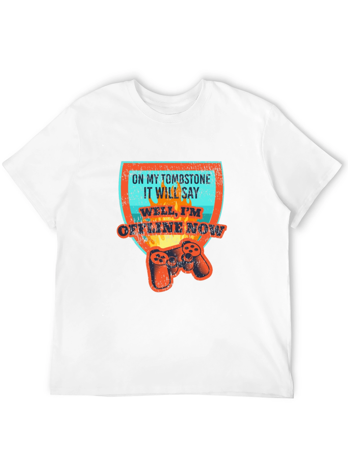 Gamer Tombstone T-Shirt - Offline Now