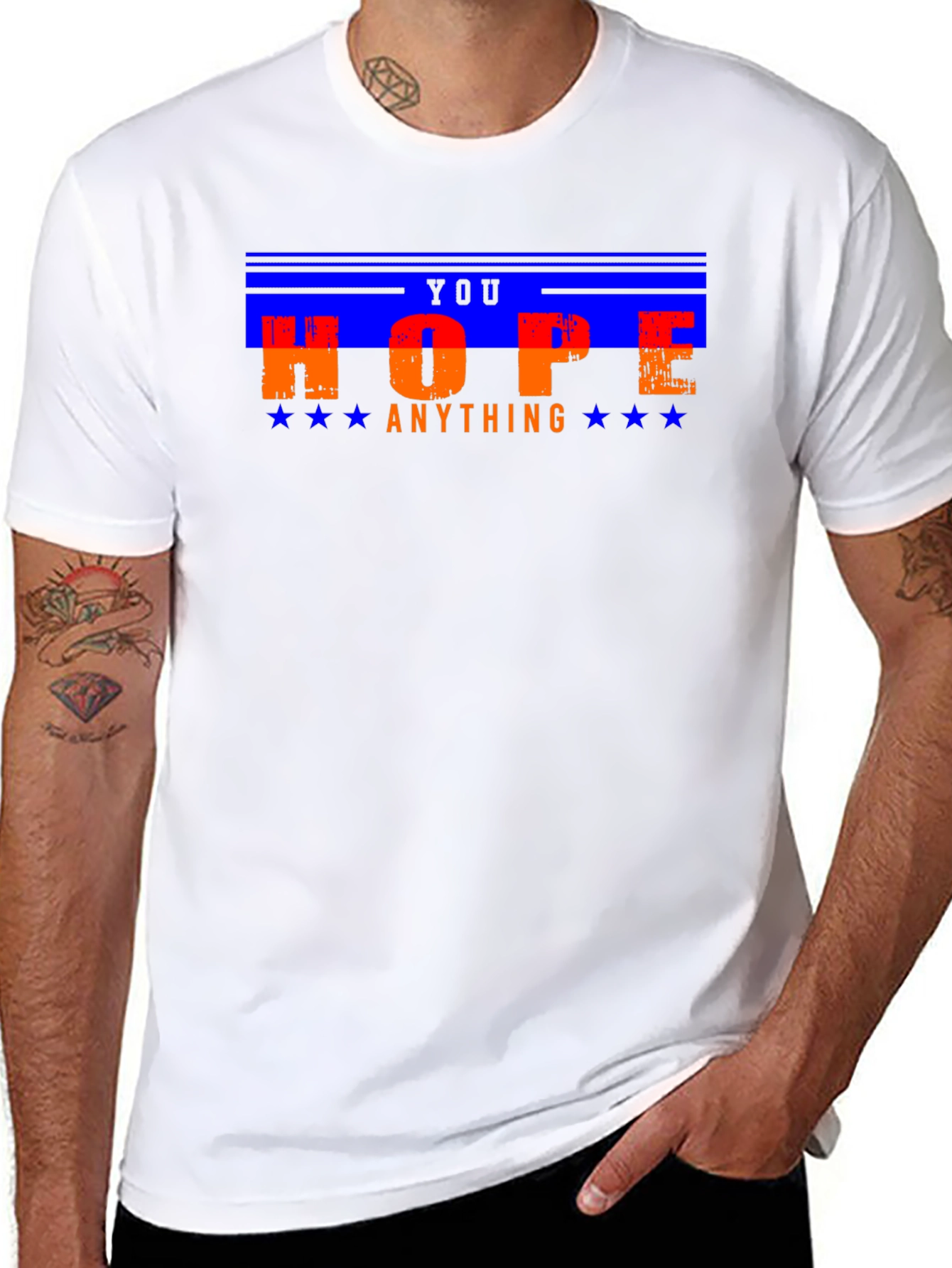 Hope You Can Do Anything Graphic Tee - Black