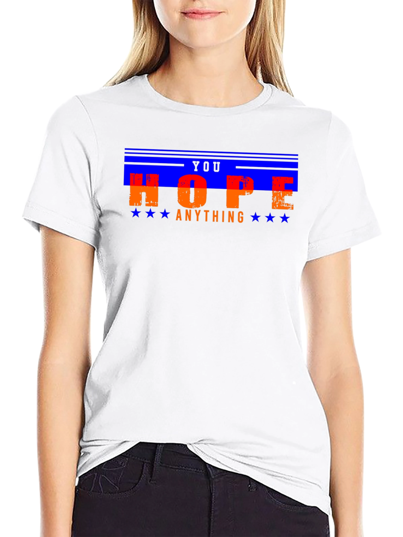 Hope You Can Do Anything Graphic Tee - Black