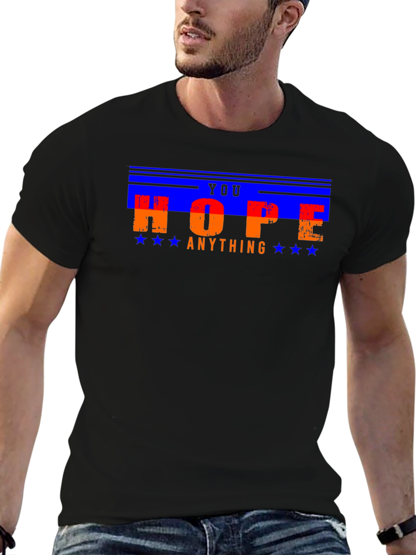 Hope You Can Do Anything Graphic Tee - Black