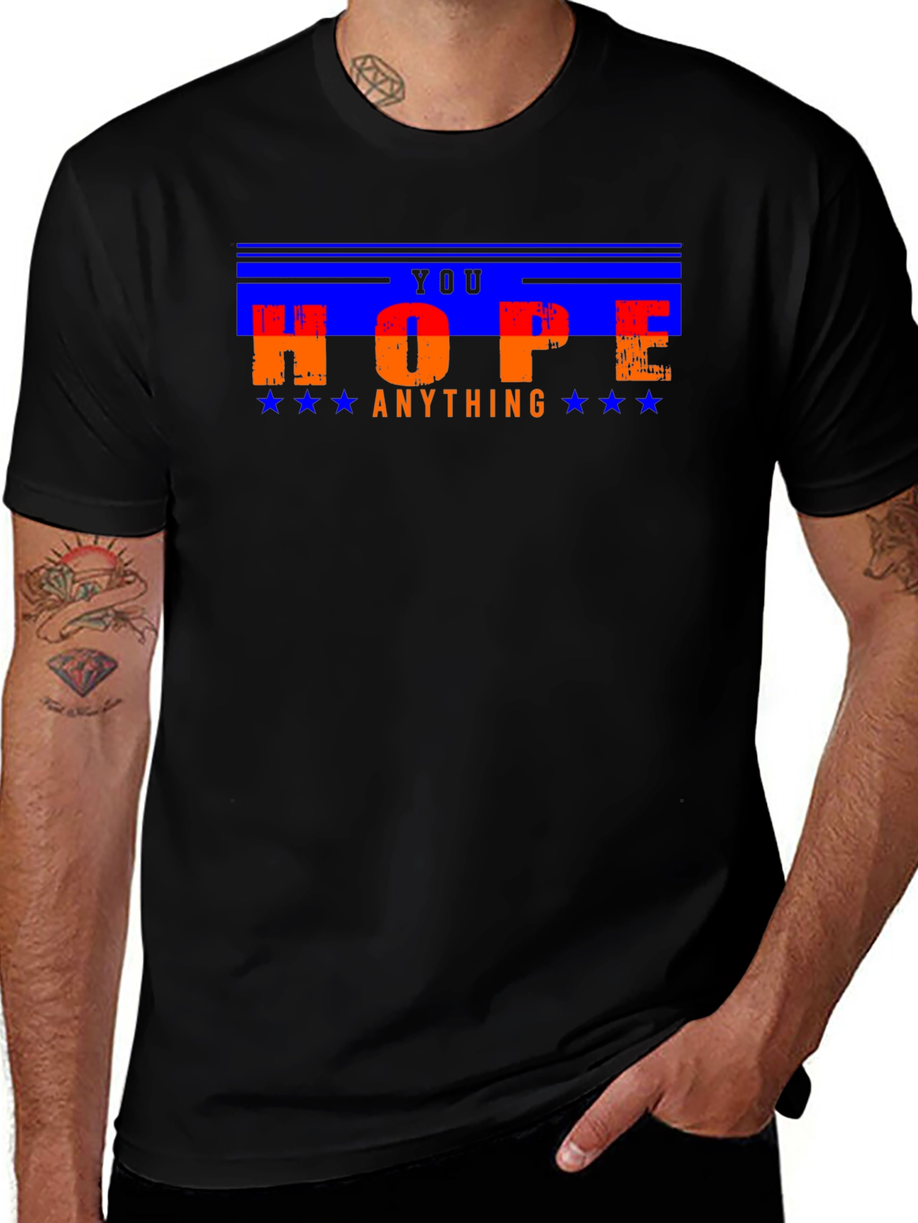 Hope You Can Do Anything Graphic Tee - Black