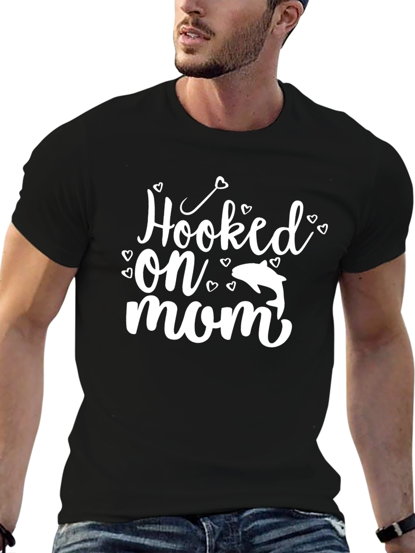 Hooked on Mom Graphic T-Shirt