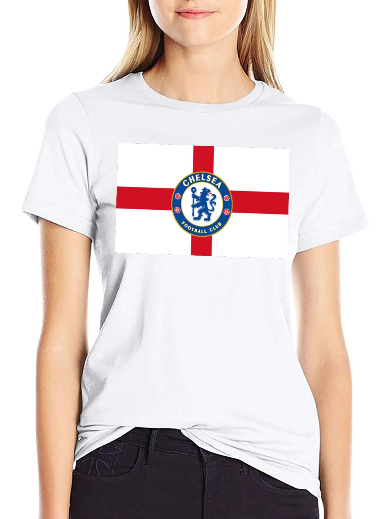 Chelsea Football Club England Flag Graphic Tee