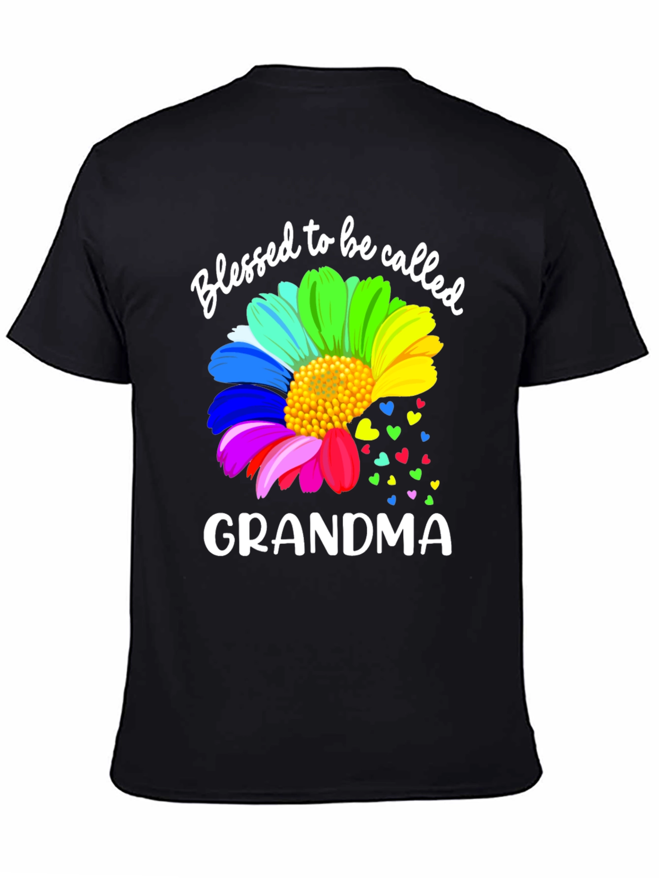 Blessed Grandma Rainbow Flower T-Shirt