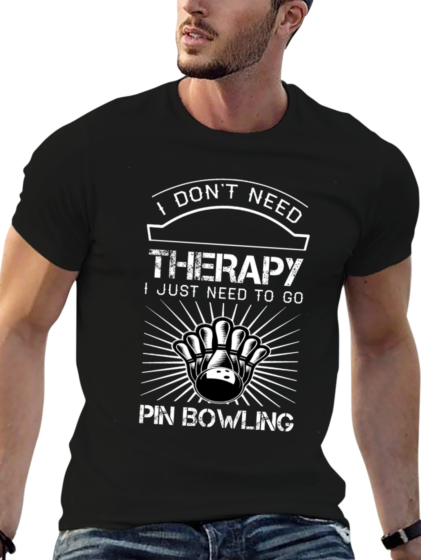 Bowling Therapy T-Shirt: I Dont Need Therapy Bowling