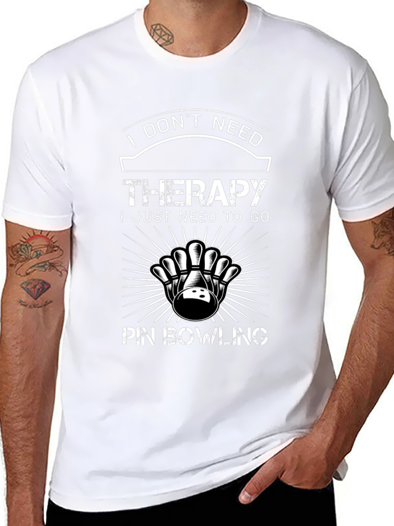 Bowling Therapy T-Shirt: I Dont Need Therapy Bowling