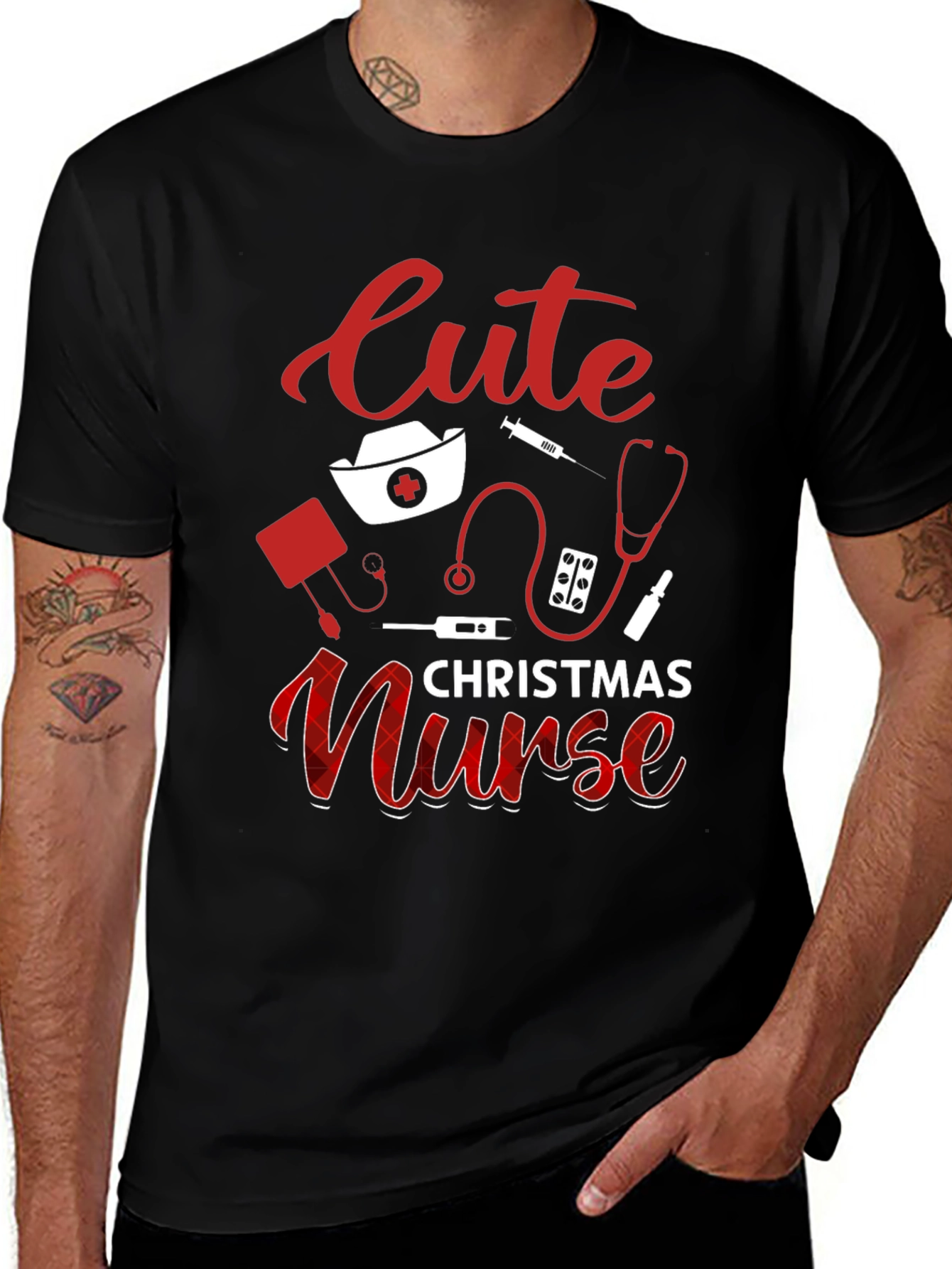 Cute Christmas Nurse T-Shirt