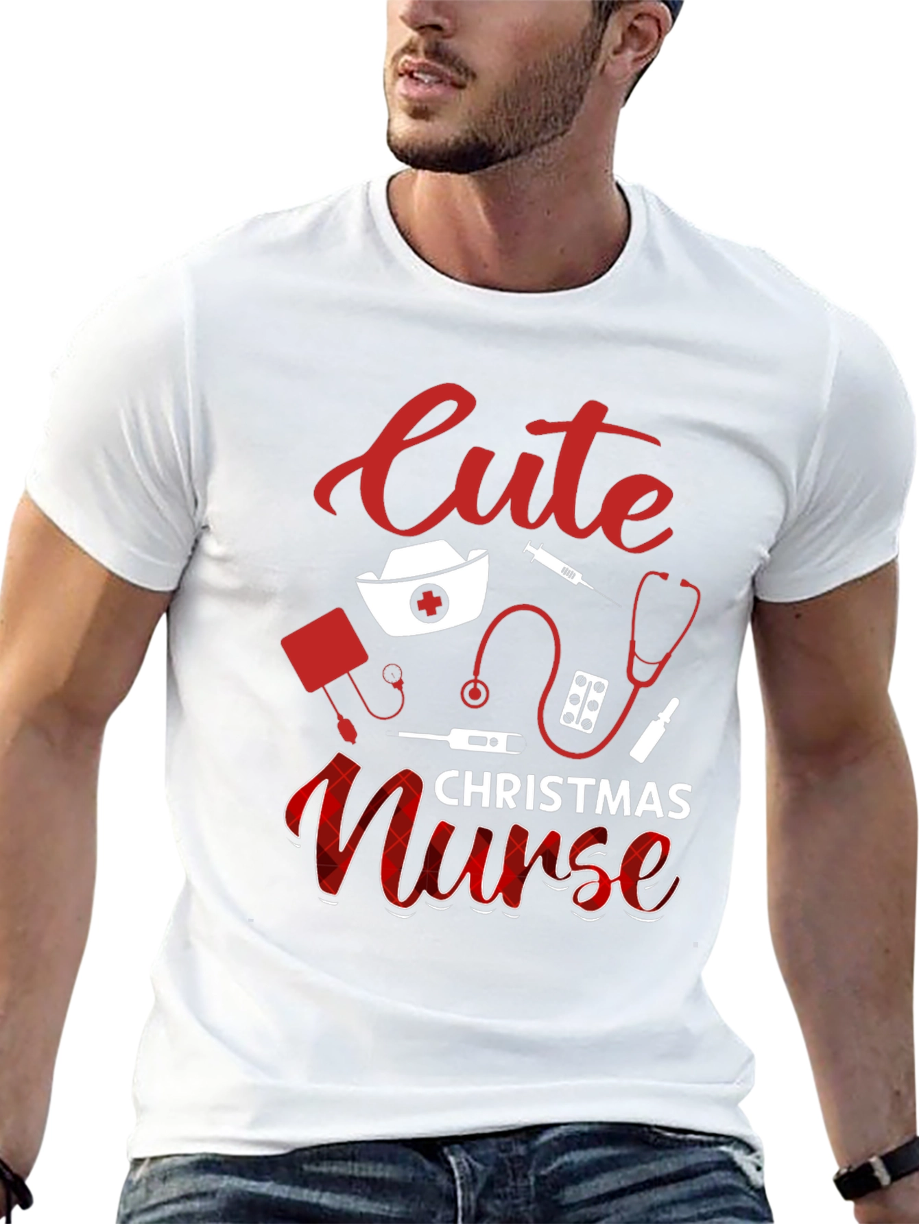 Cute Christmas Nurse T-Shirt