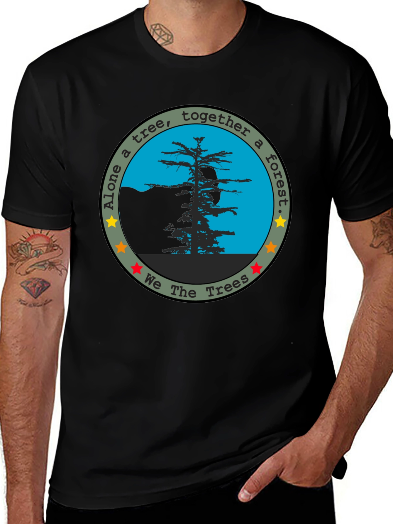 We The Trees Graphic Tee - Black