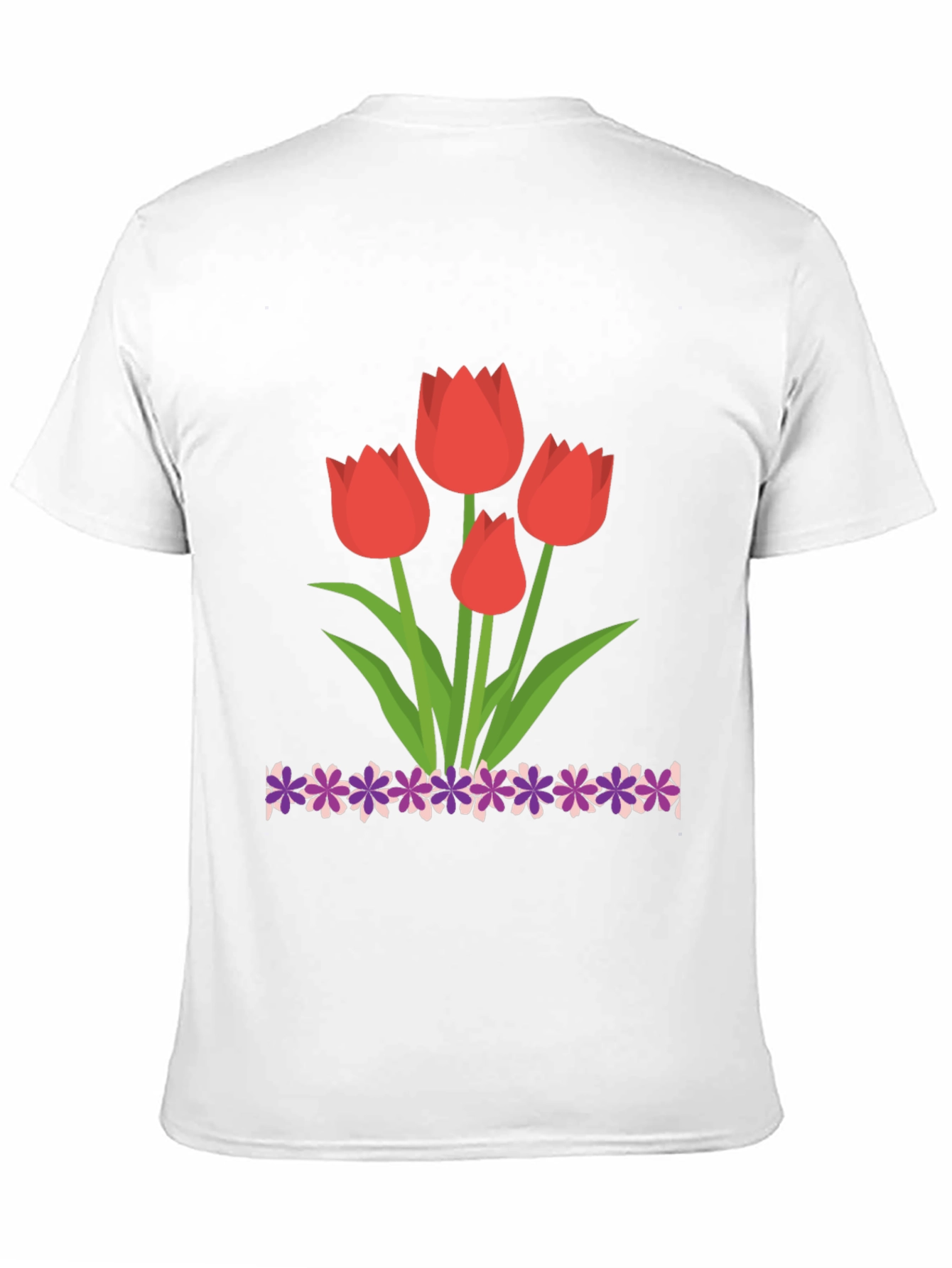Tulip Graphic Black T-Shirt