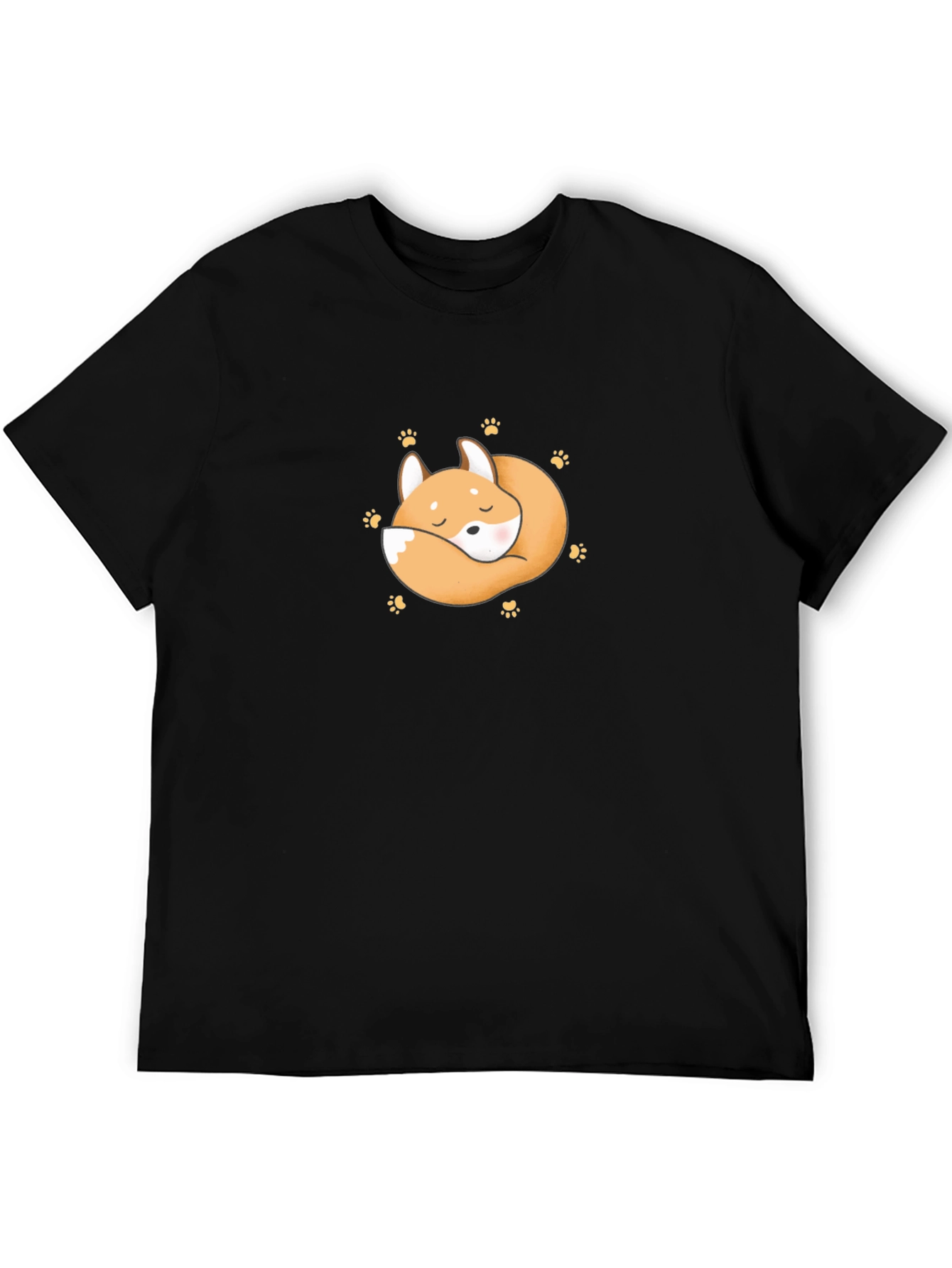 Cute Sleeping Fox Graphic T-Shirt