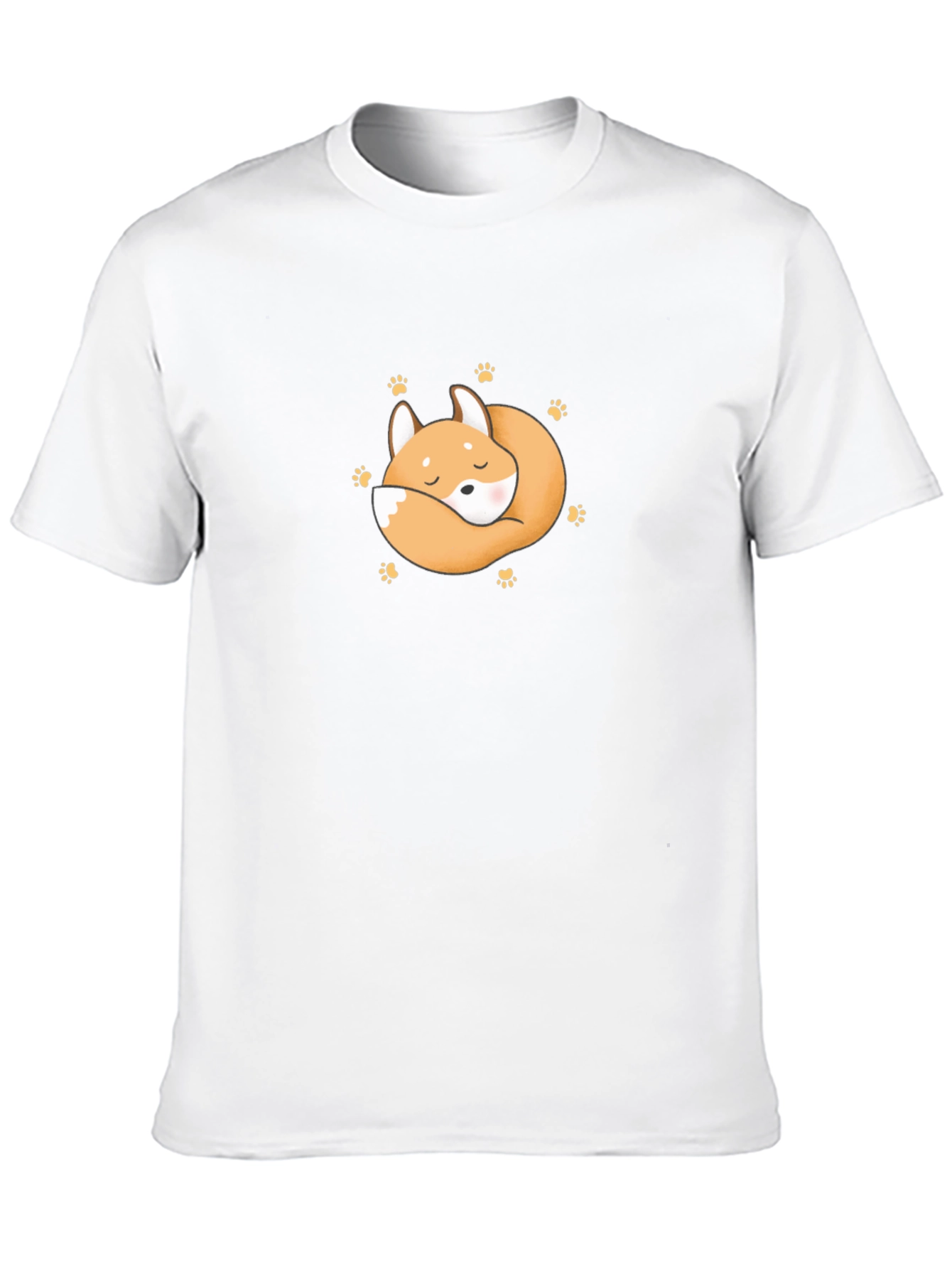 Cute Sleeping Fox Graphic T-Shirt