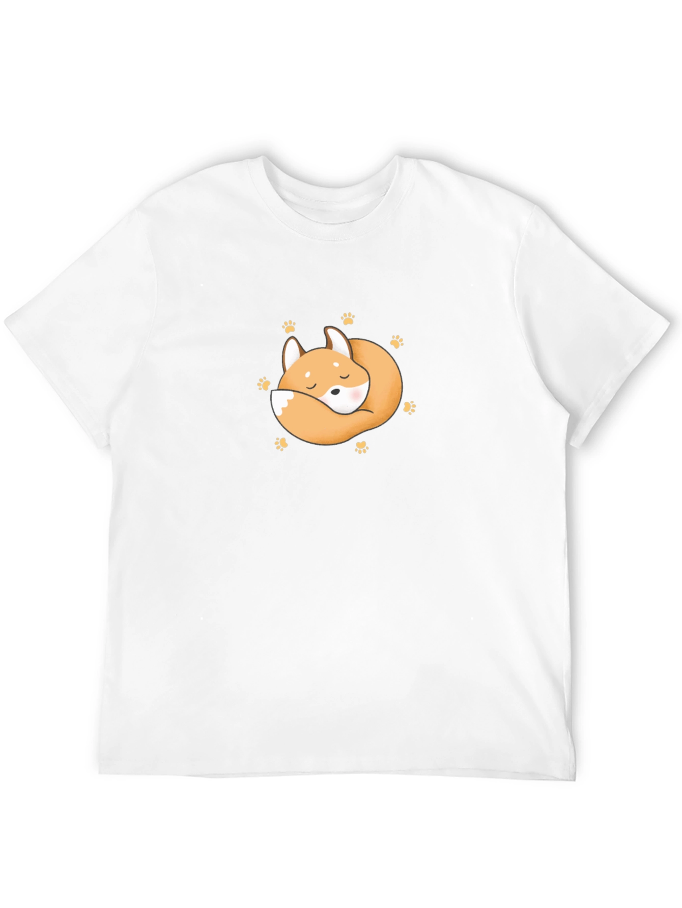 Cute Sleeping Fox Graphic T-Shirt
