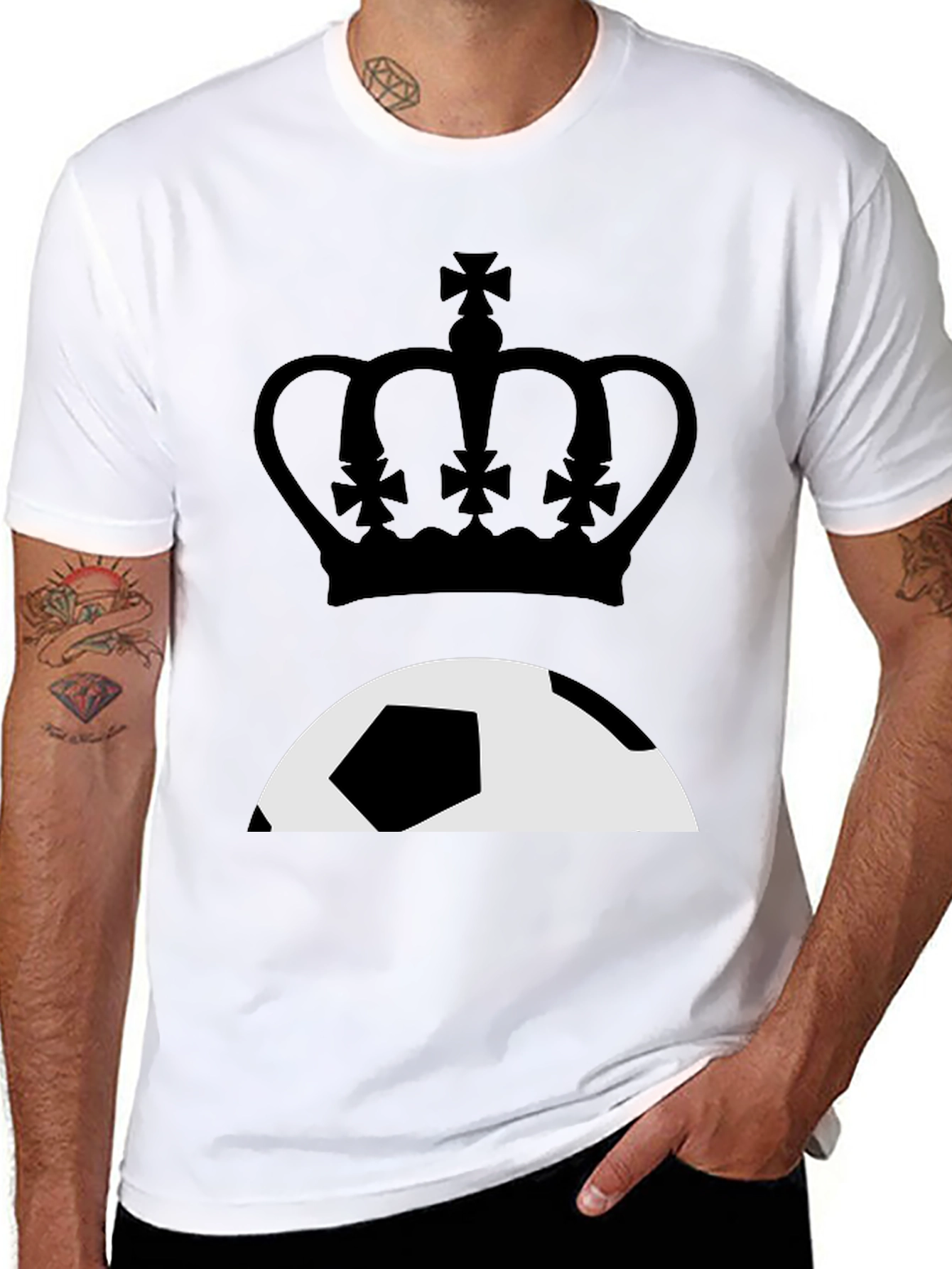 Soccer King Black T-Shirt