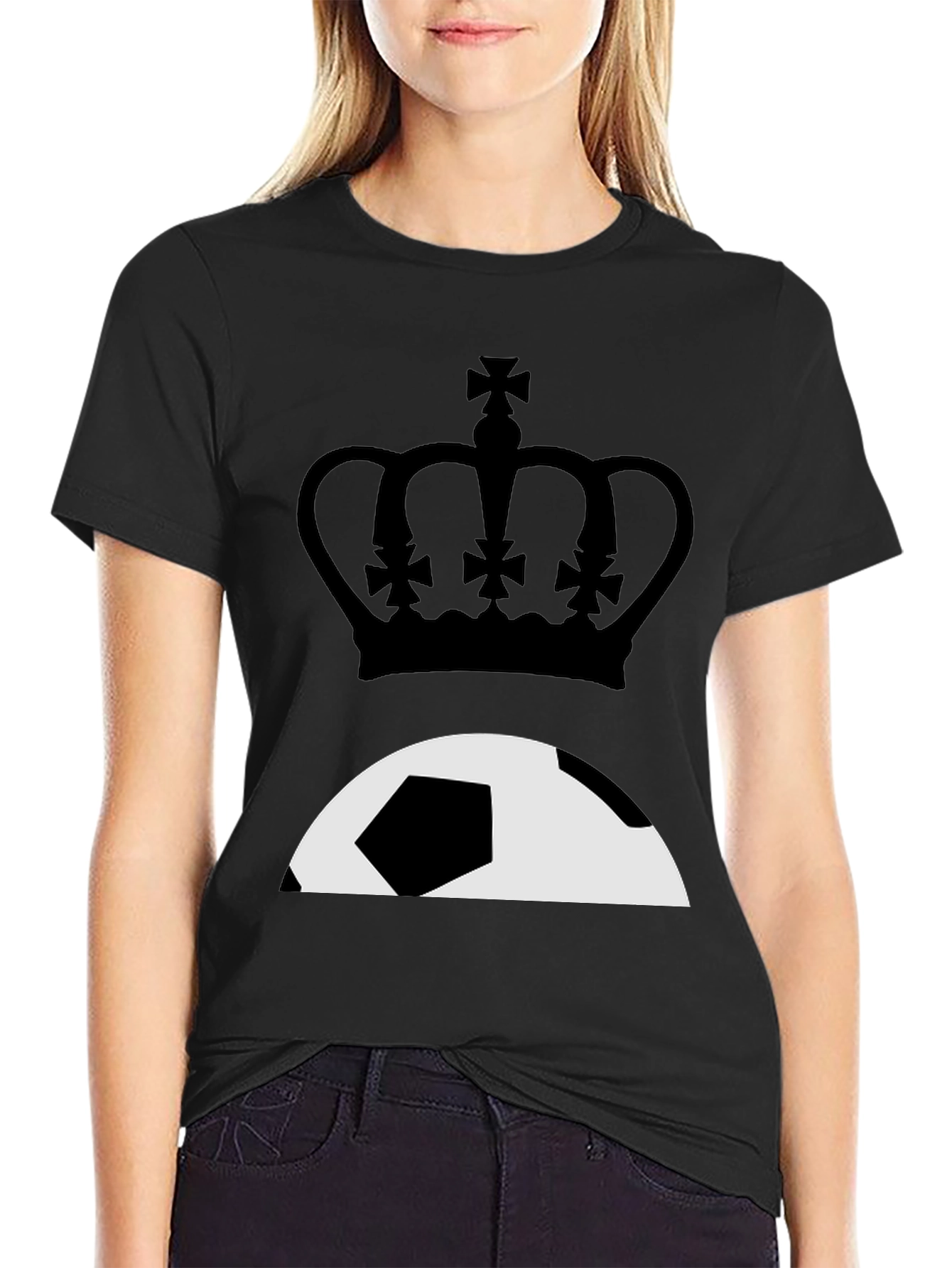 Soccer King Black T-Shirt