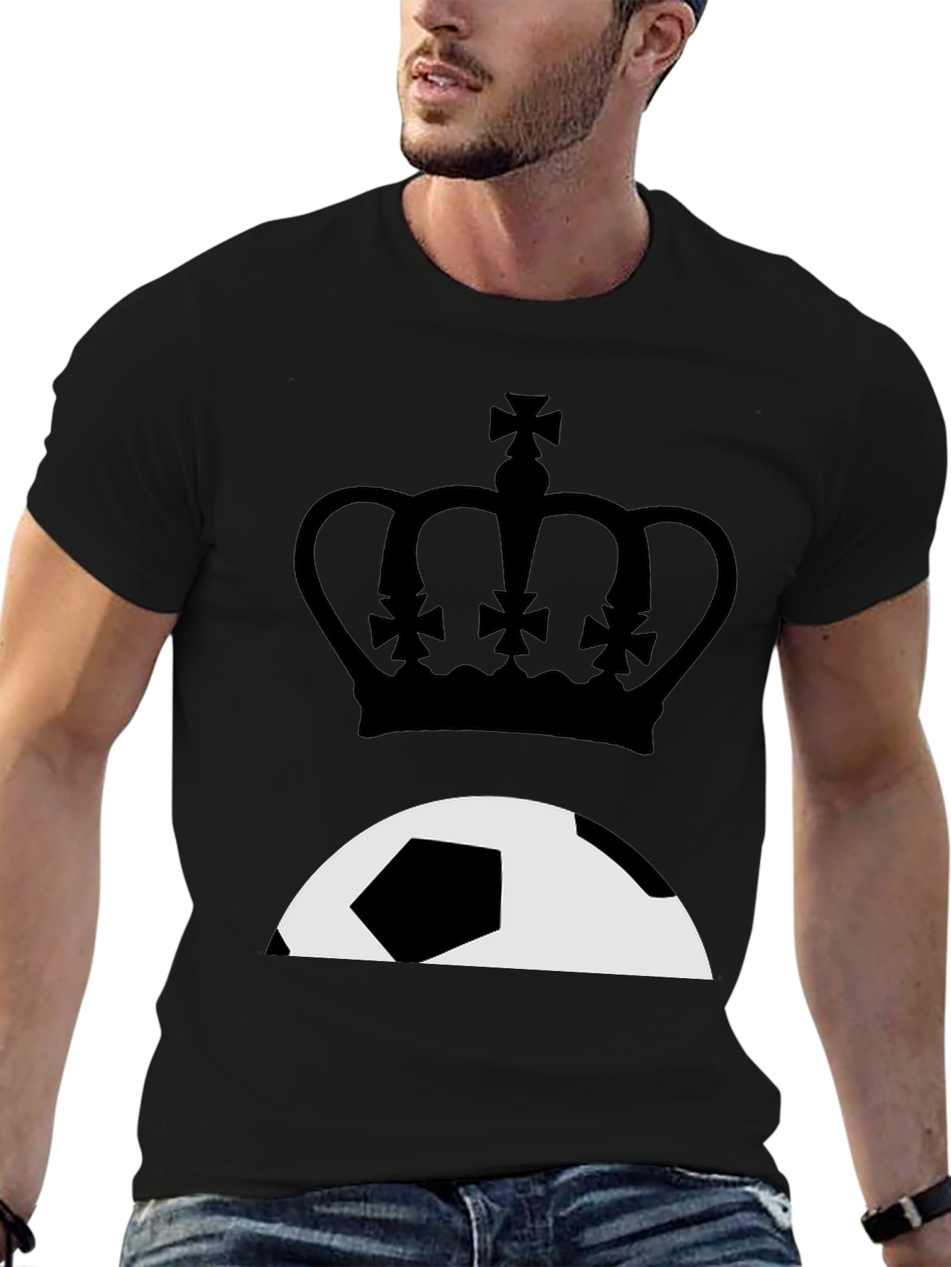 Soccer King Black T-Shirt