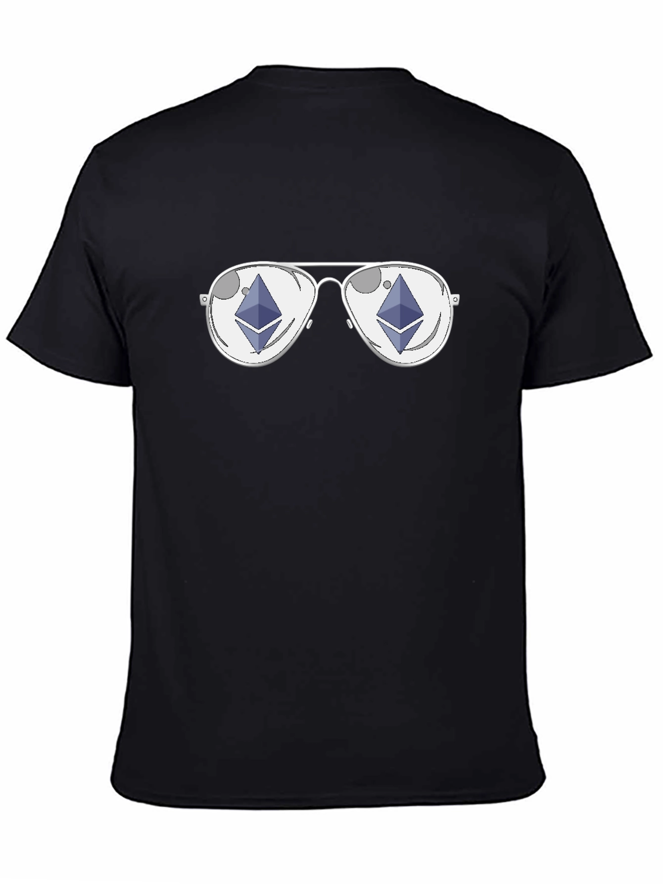 Ethereum Sunglasses Black T-Shirt