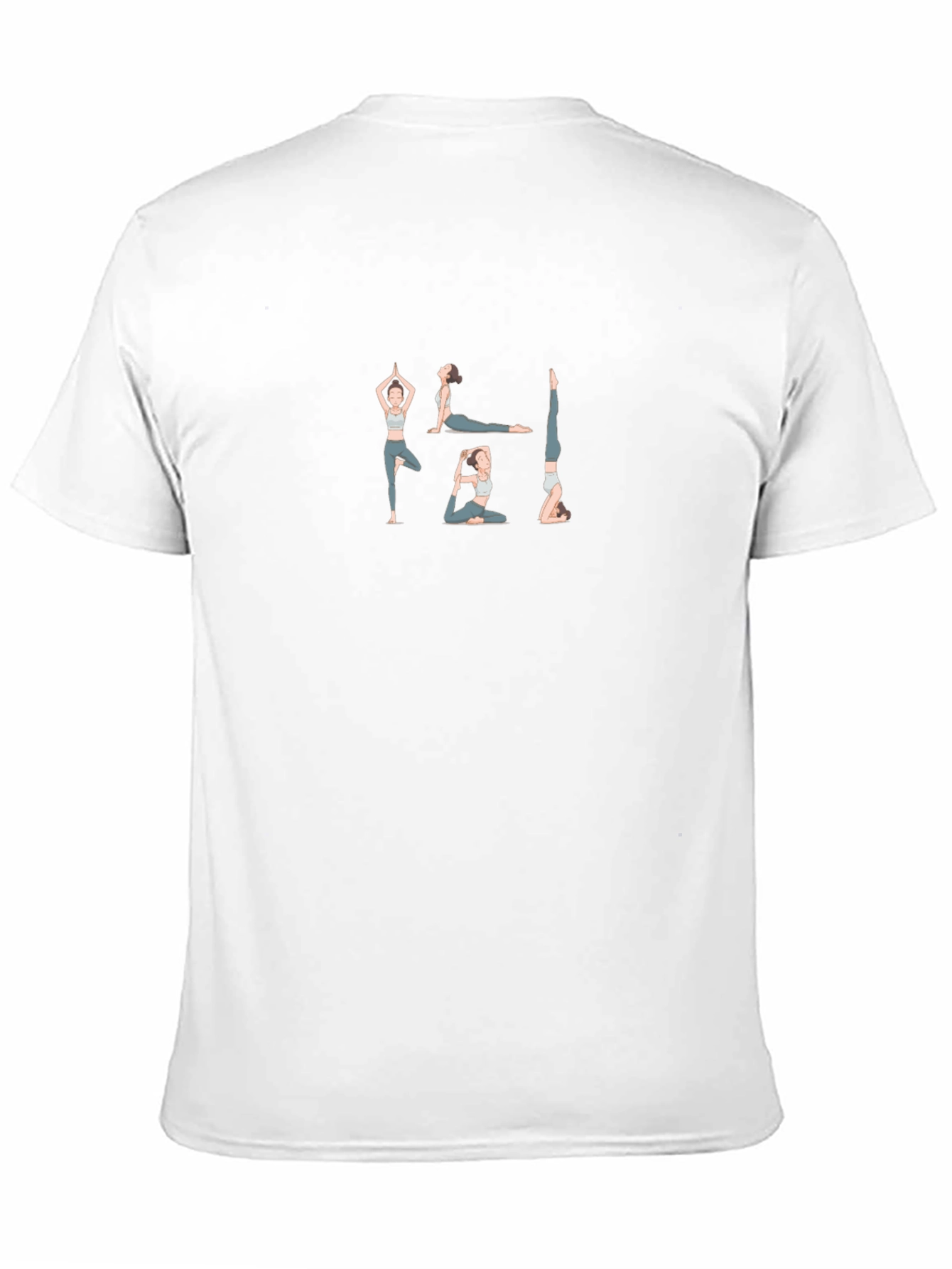 Yoga Pose Graphic Black T-Shirt