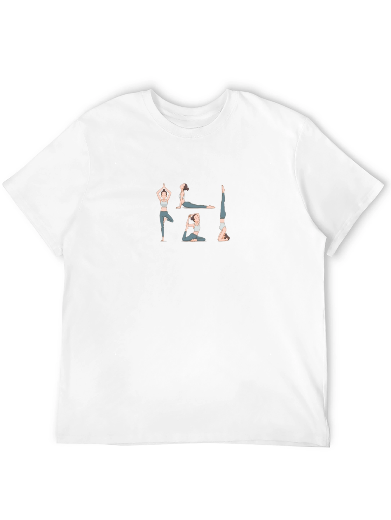 Yoga Pose Graphic Black T-Shirt