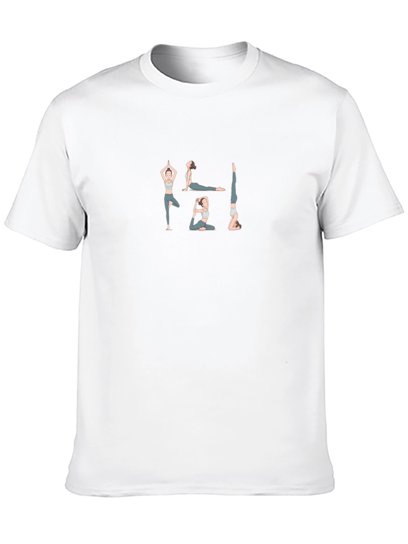 Yoga Pose Graphic Black T-Shirt