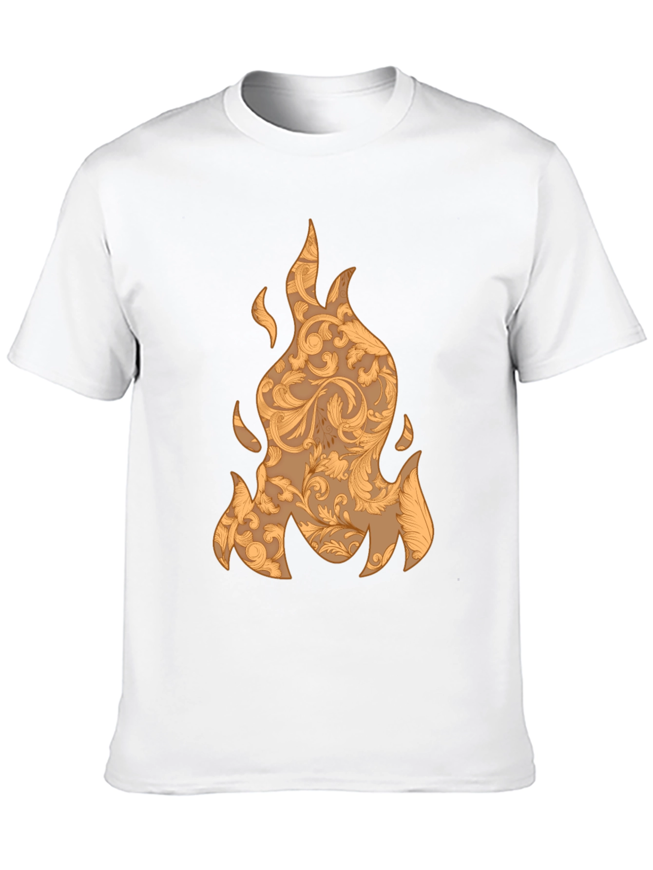 Flame Pattern Graphic T-Shirt