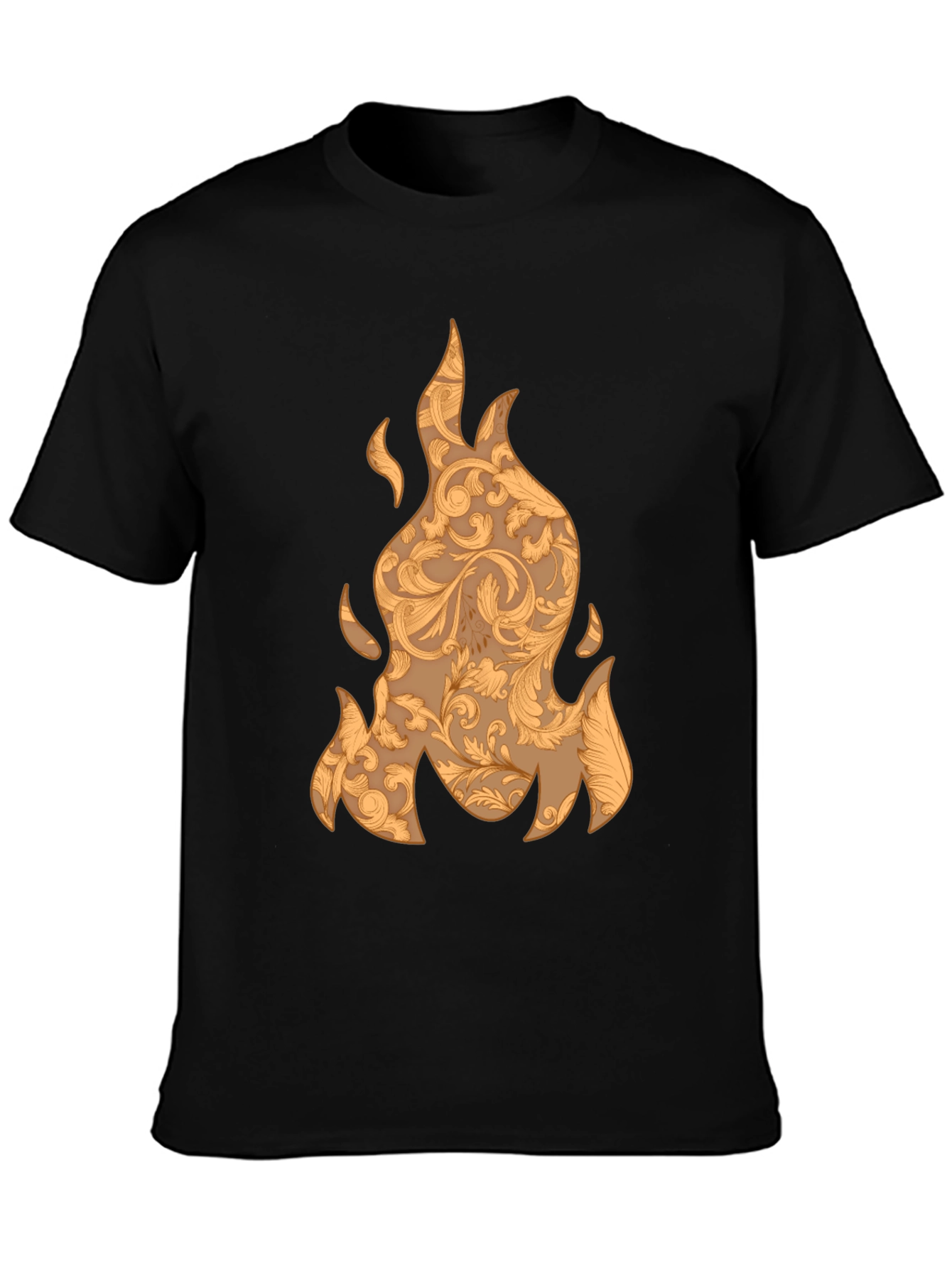 Flame Pattern Graphic T-Shirt