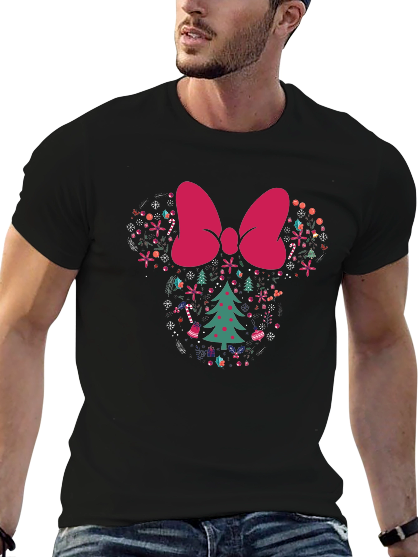 Festive Minnie Mouse Christmas Tree T-Shirt
