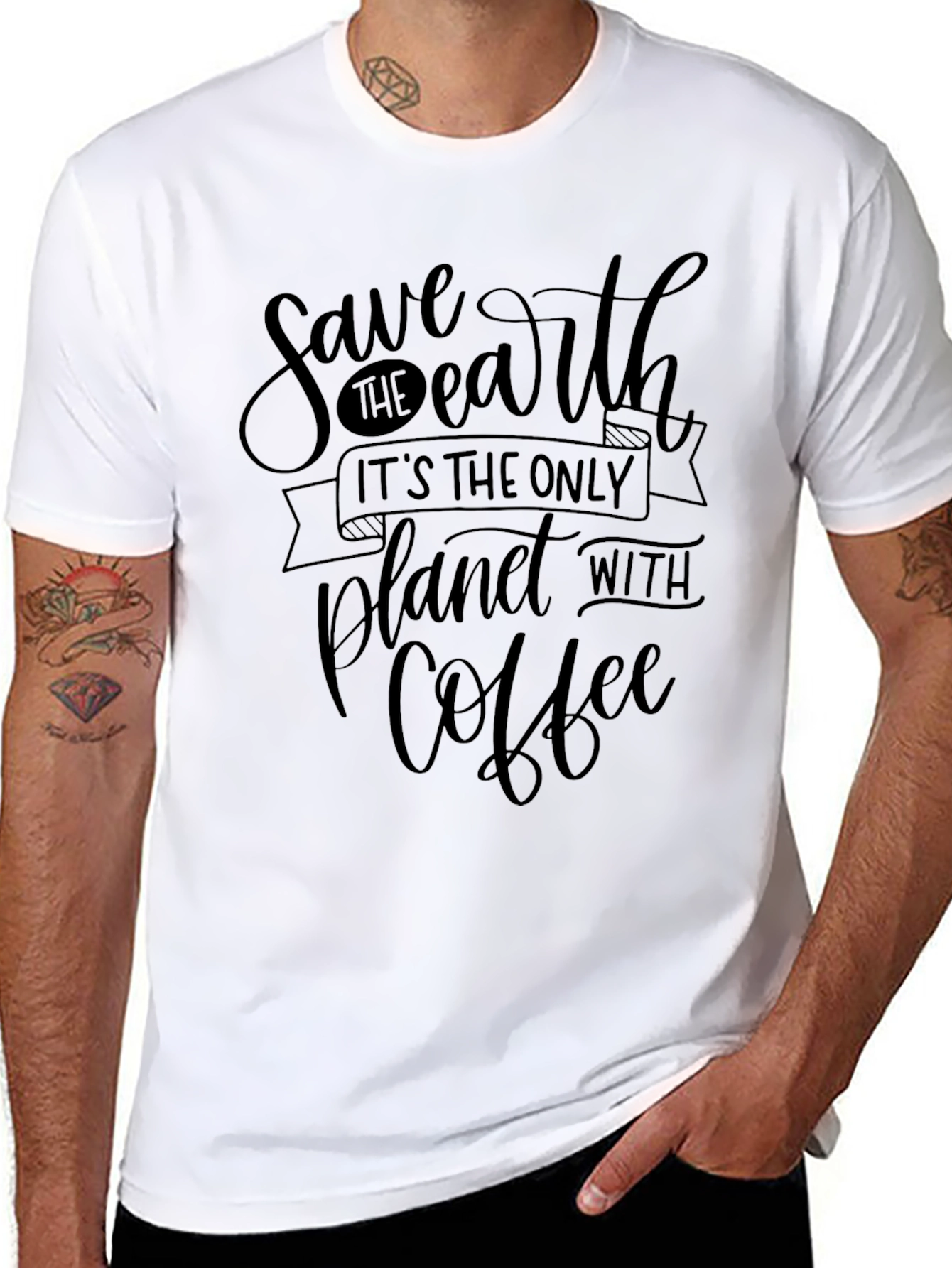 Save the Earth Coffee T-Shirt
