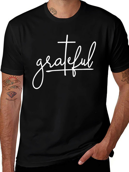 Grateful Graphic Tee - Classic Black Comfort