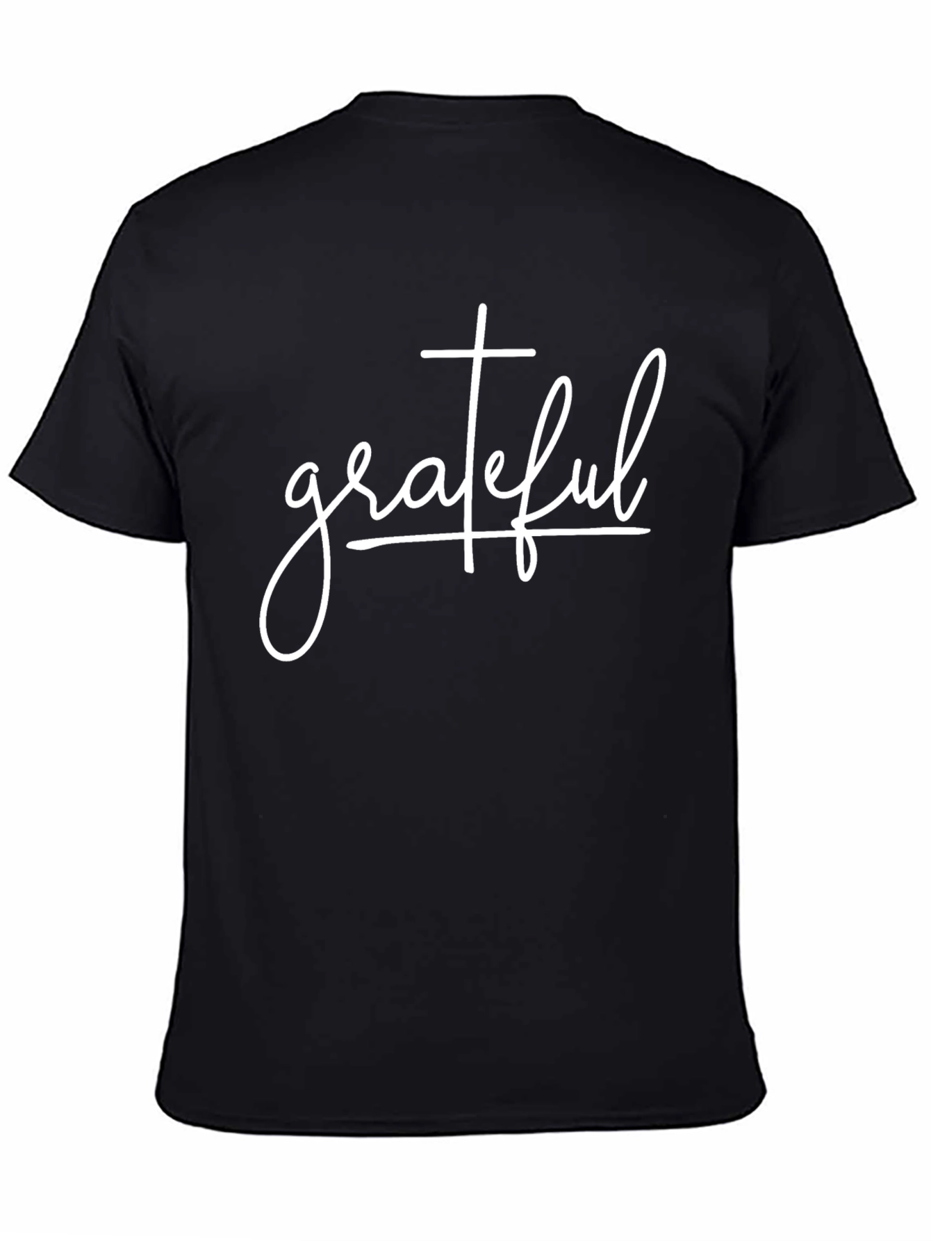 Grateful Graphic Tee - Classic Black Comfort