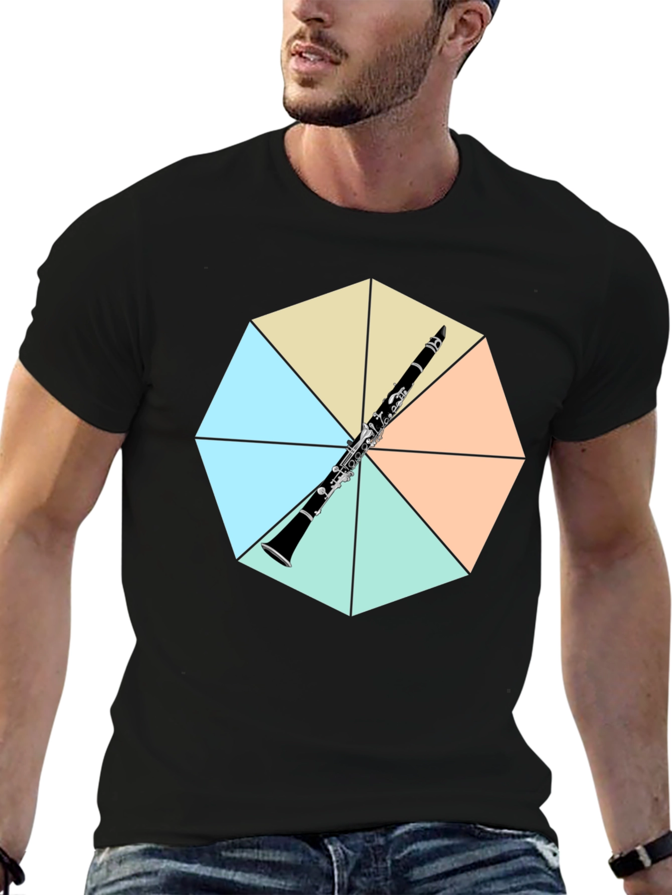 Clarinet Graphic Tee - Unique Music Lovers Shirt