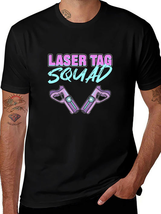 Laser Tag Squad Graphic Tee - Black T-Shirt