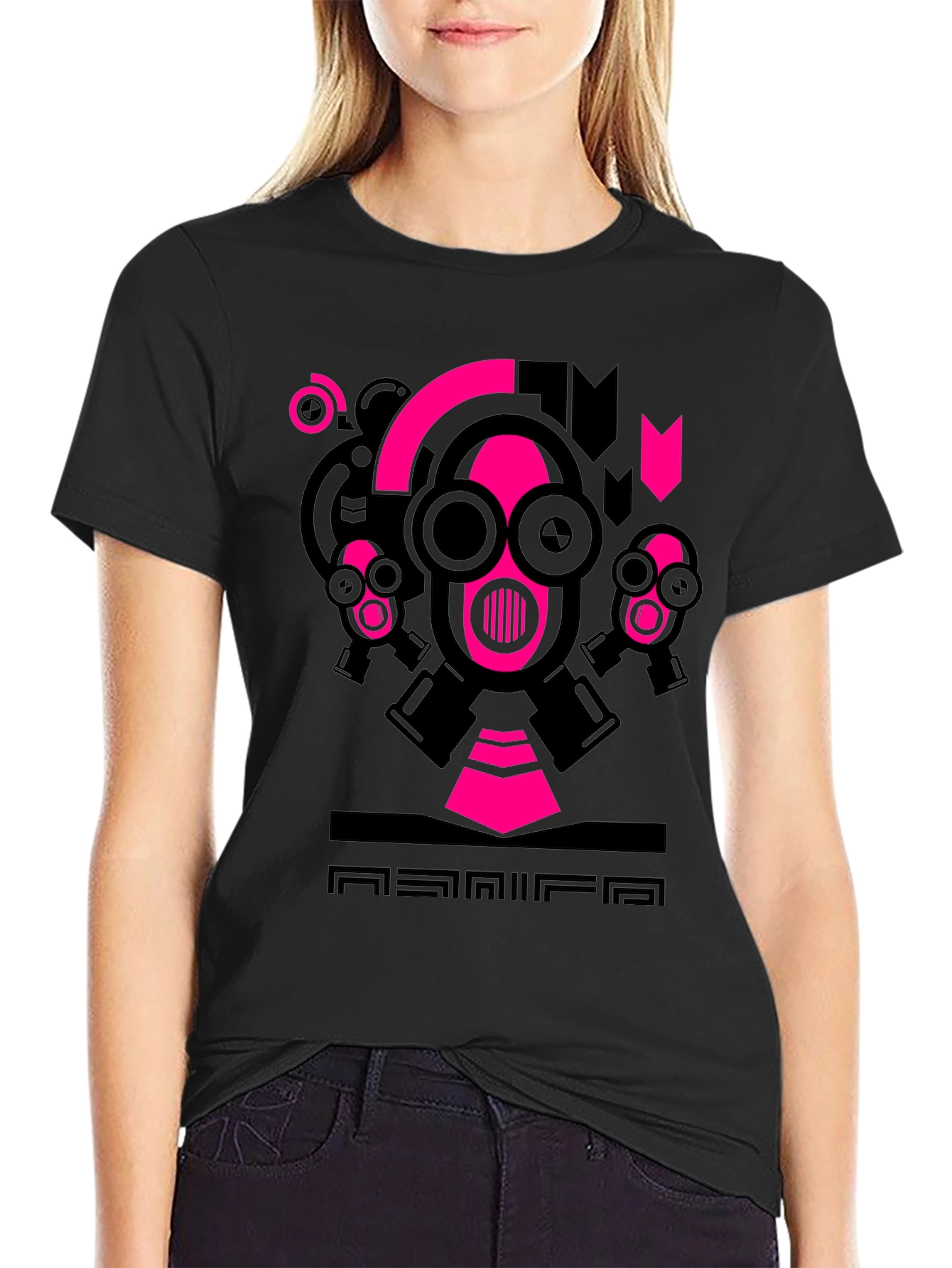 Bold Graphic Tee: Gas Mask Art