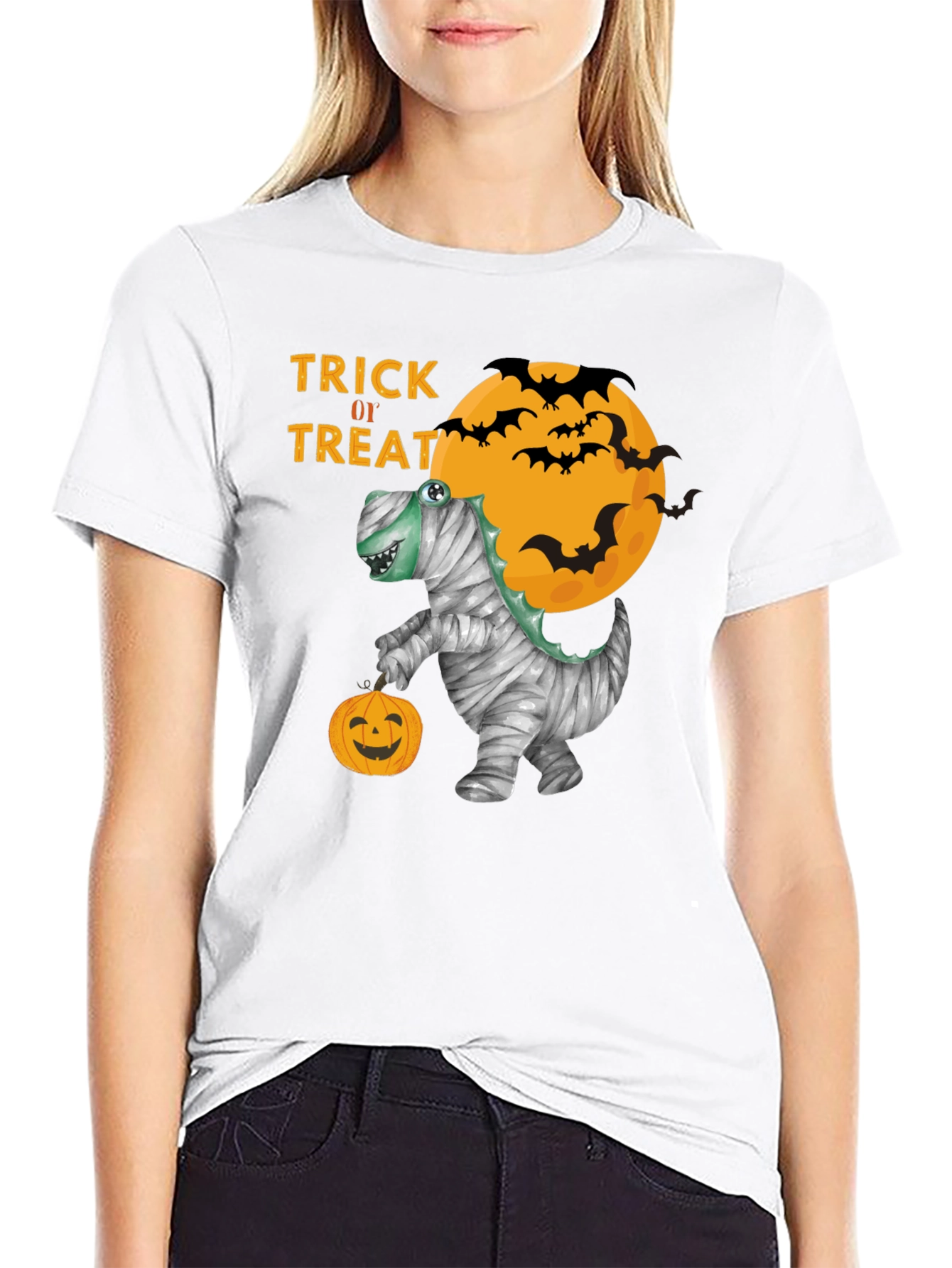 Halloween Mummy Dinosaur T-Shirt