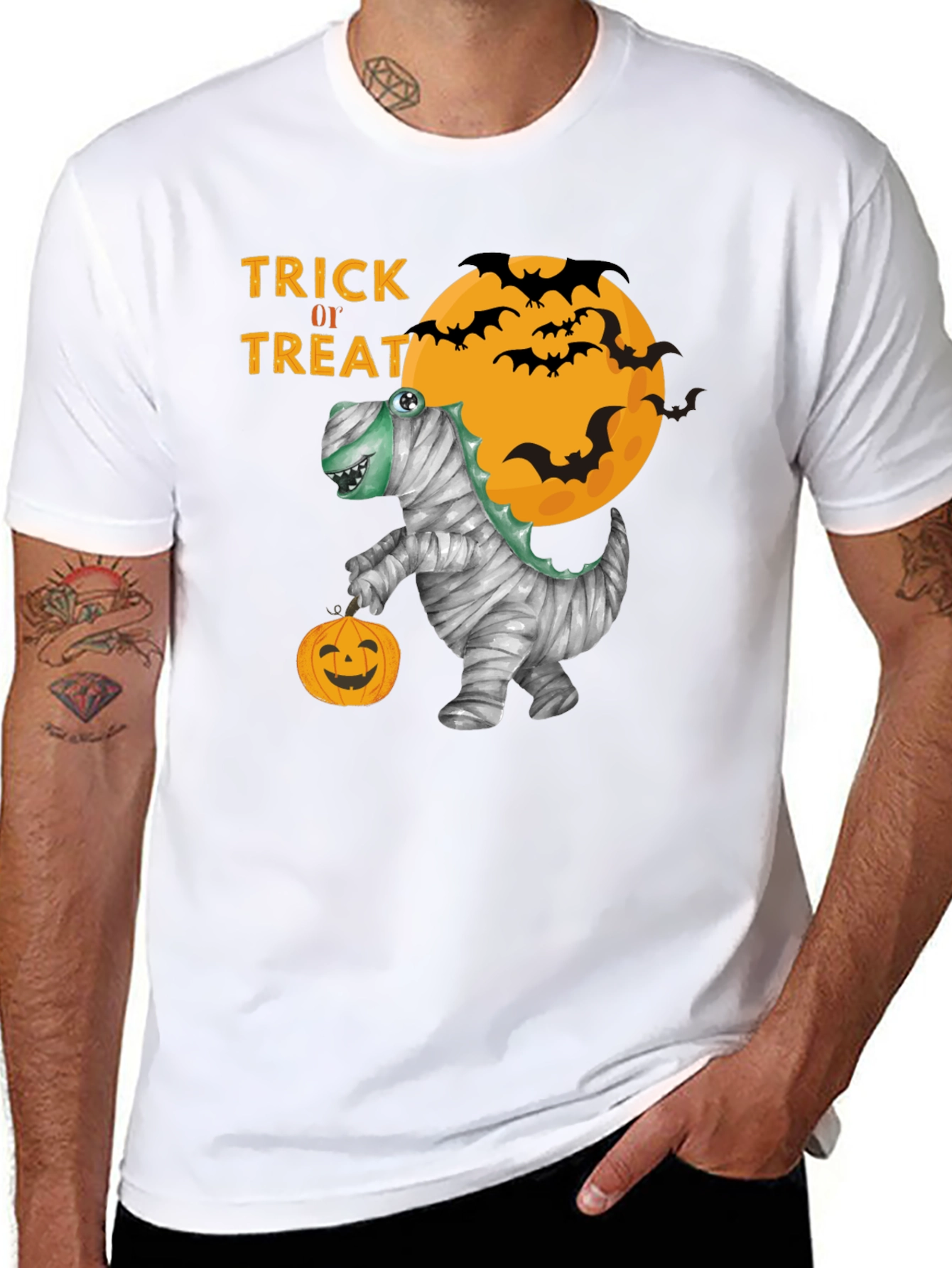 Halloween Mummy Dinosaur T-Shirt